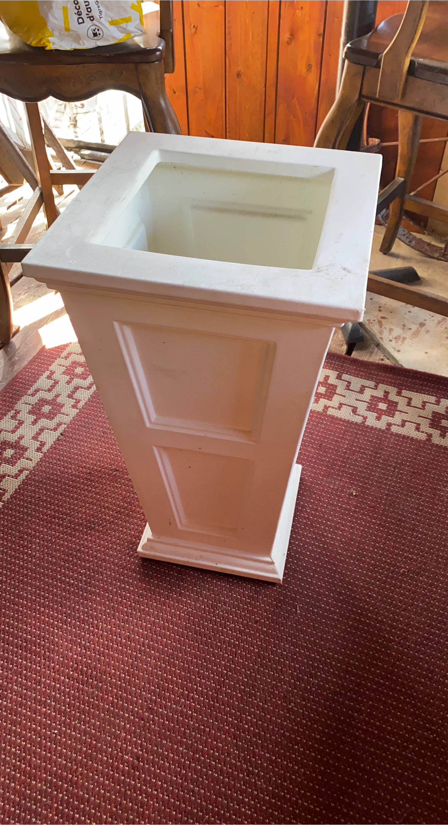 White Decorative Planter Pot