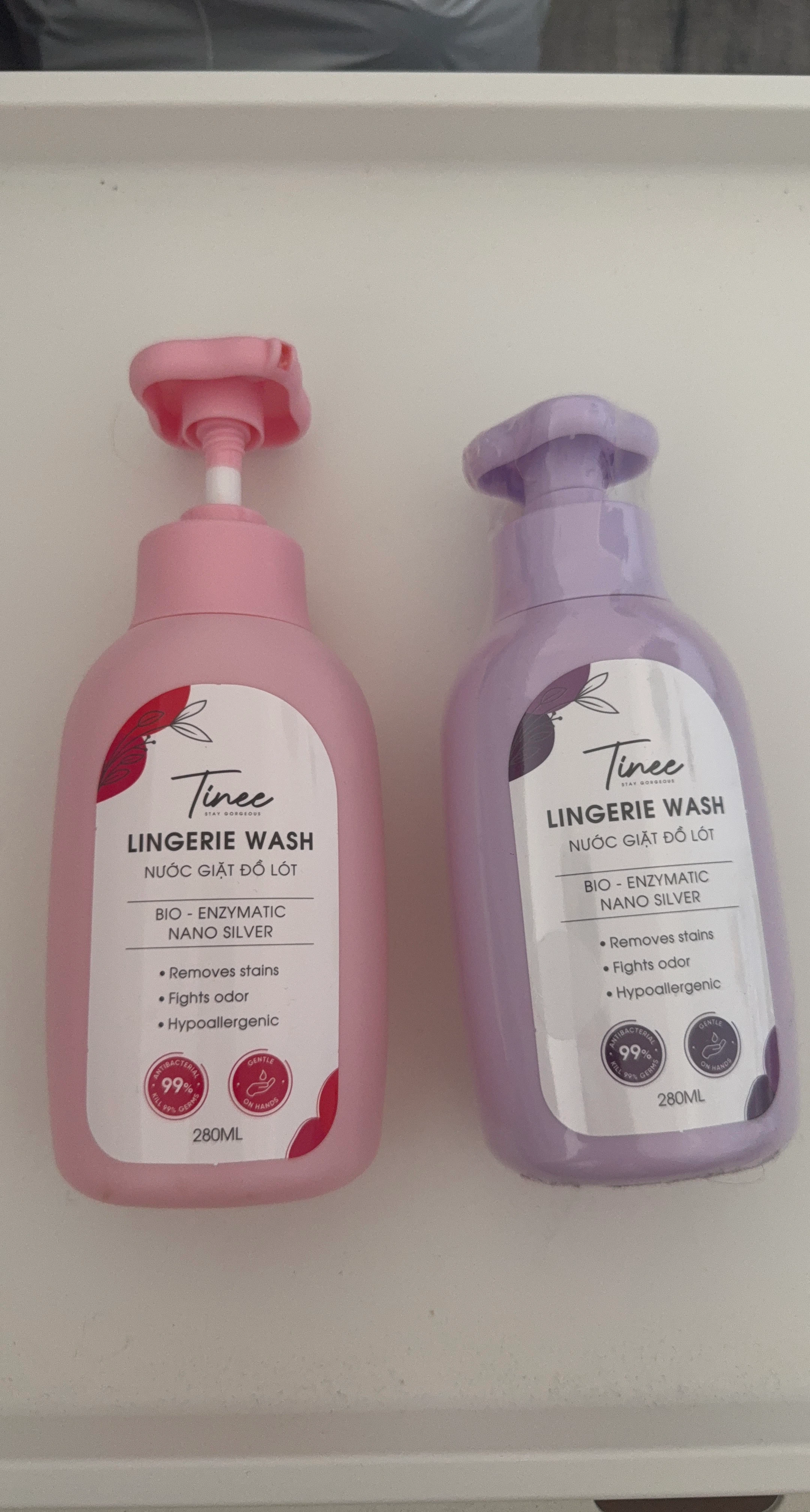 2 Lingerie Wash Bottles (Bio-Enzymatic Nano Silver)