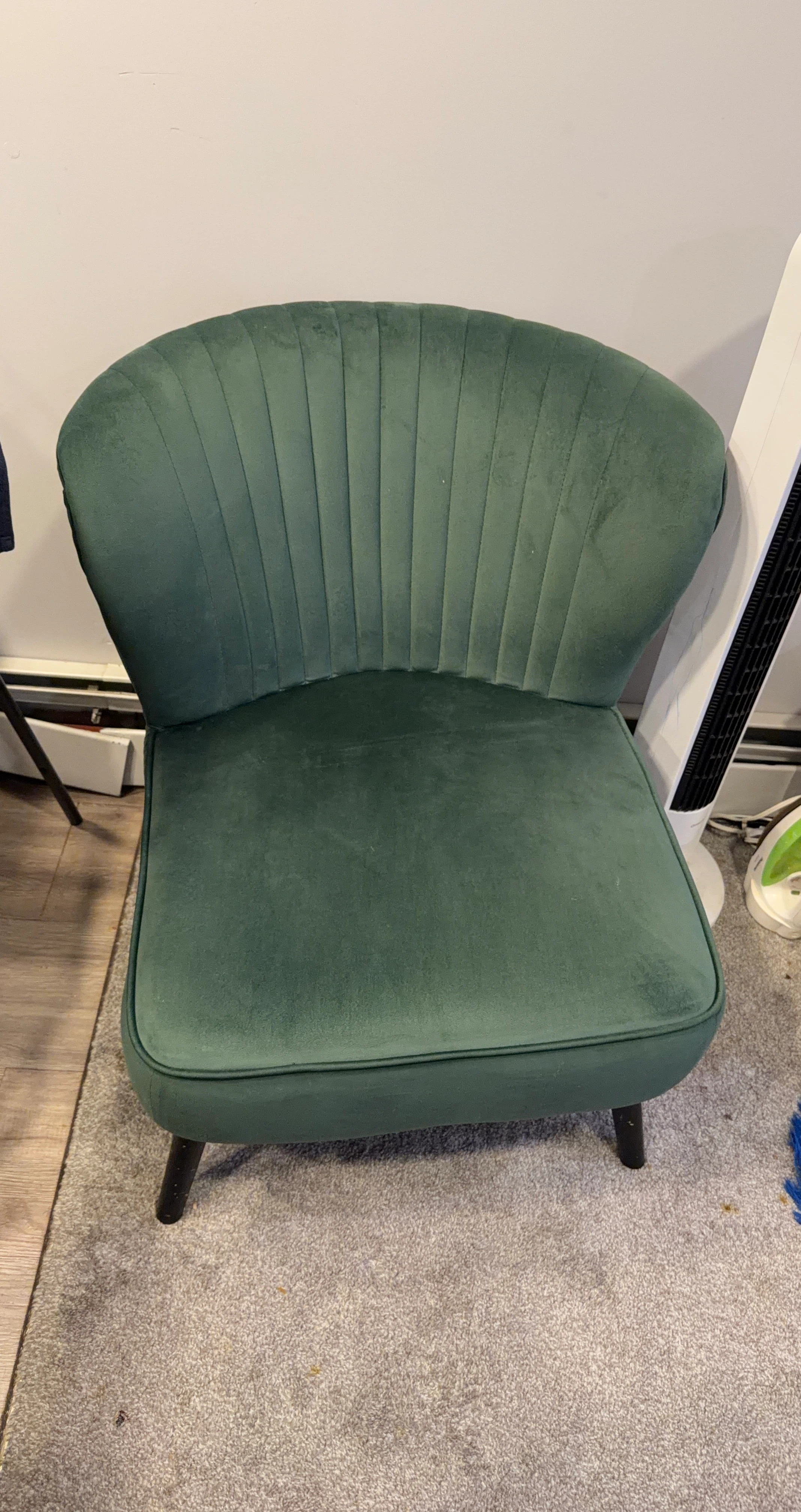 Green Velvet Accent Chair