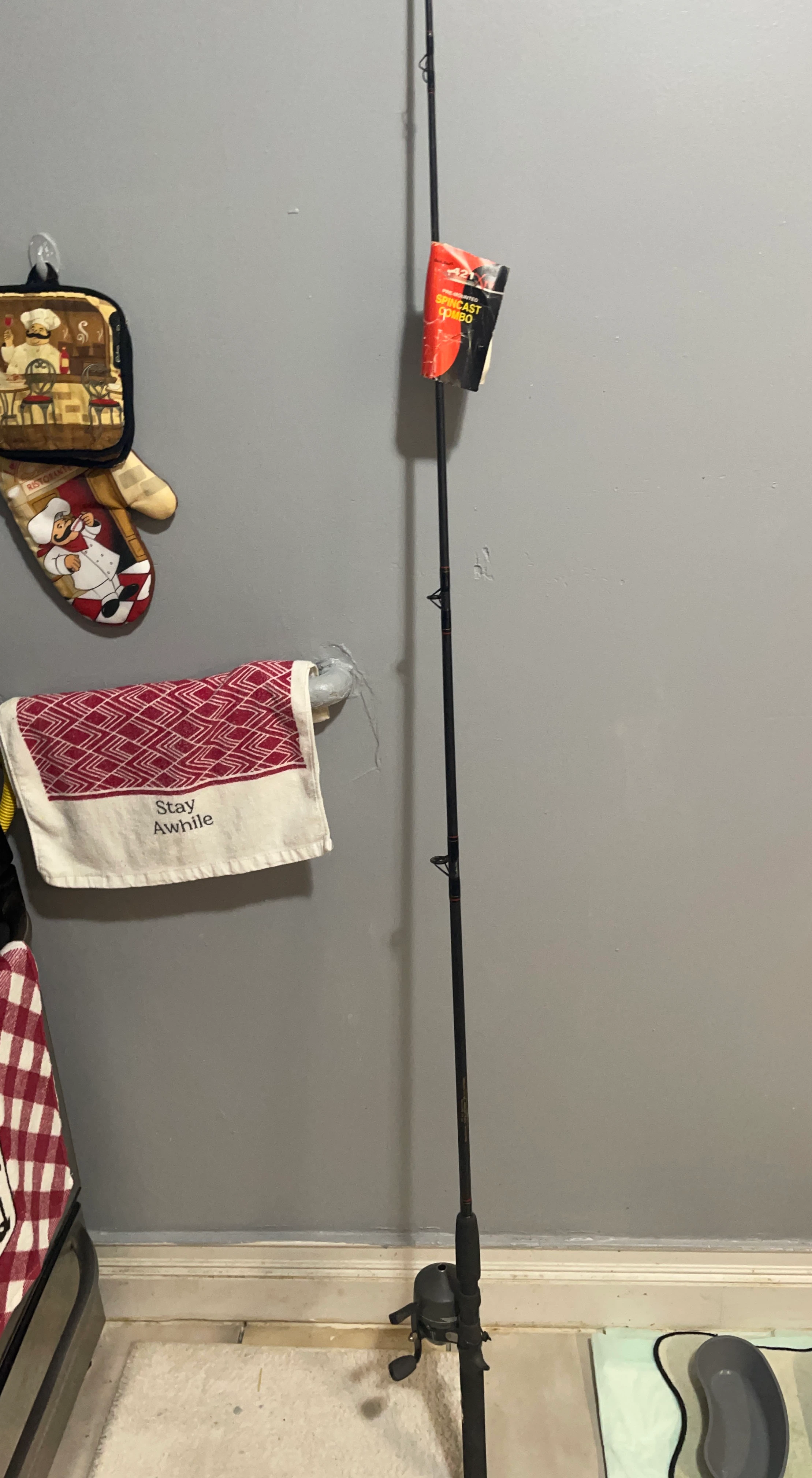 Pre-Mounted Spincast Combo Fishing Rod and Reel