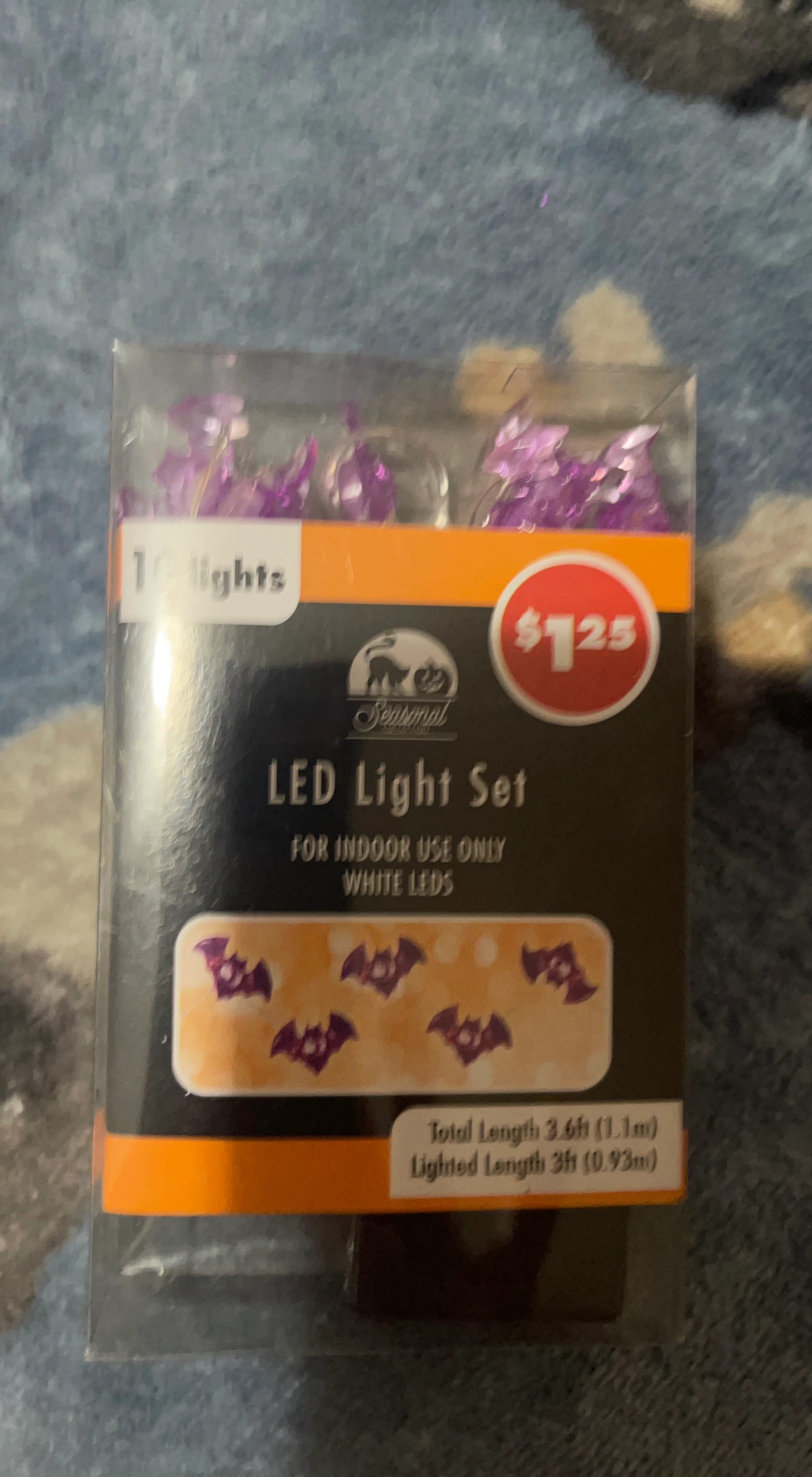 Seasonal LED Bat Light Set - 10 Lights
