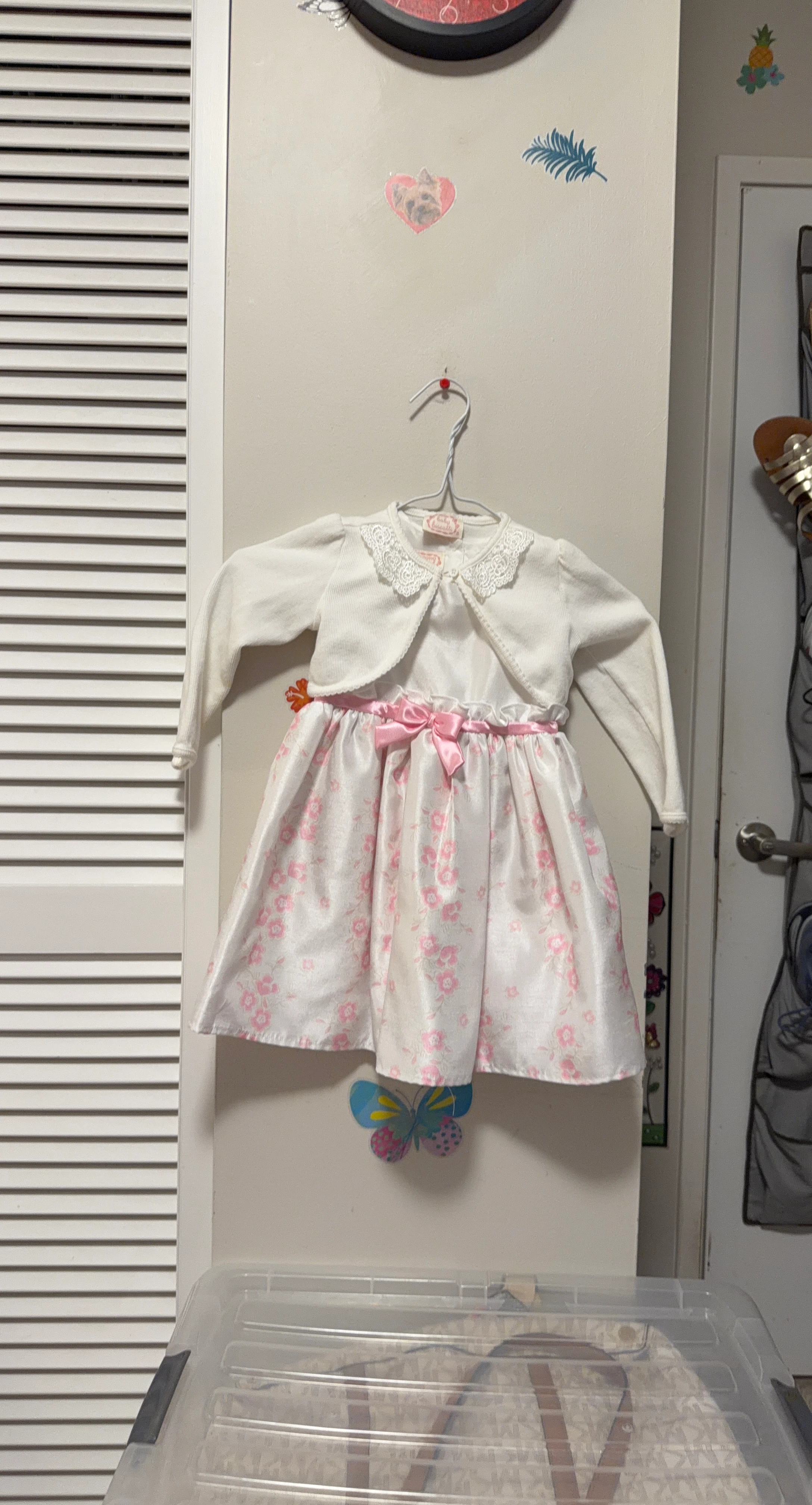 Baby Girl Dress with Cardigan Size 24months