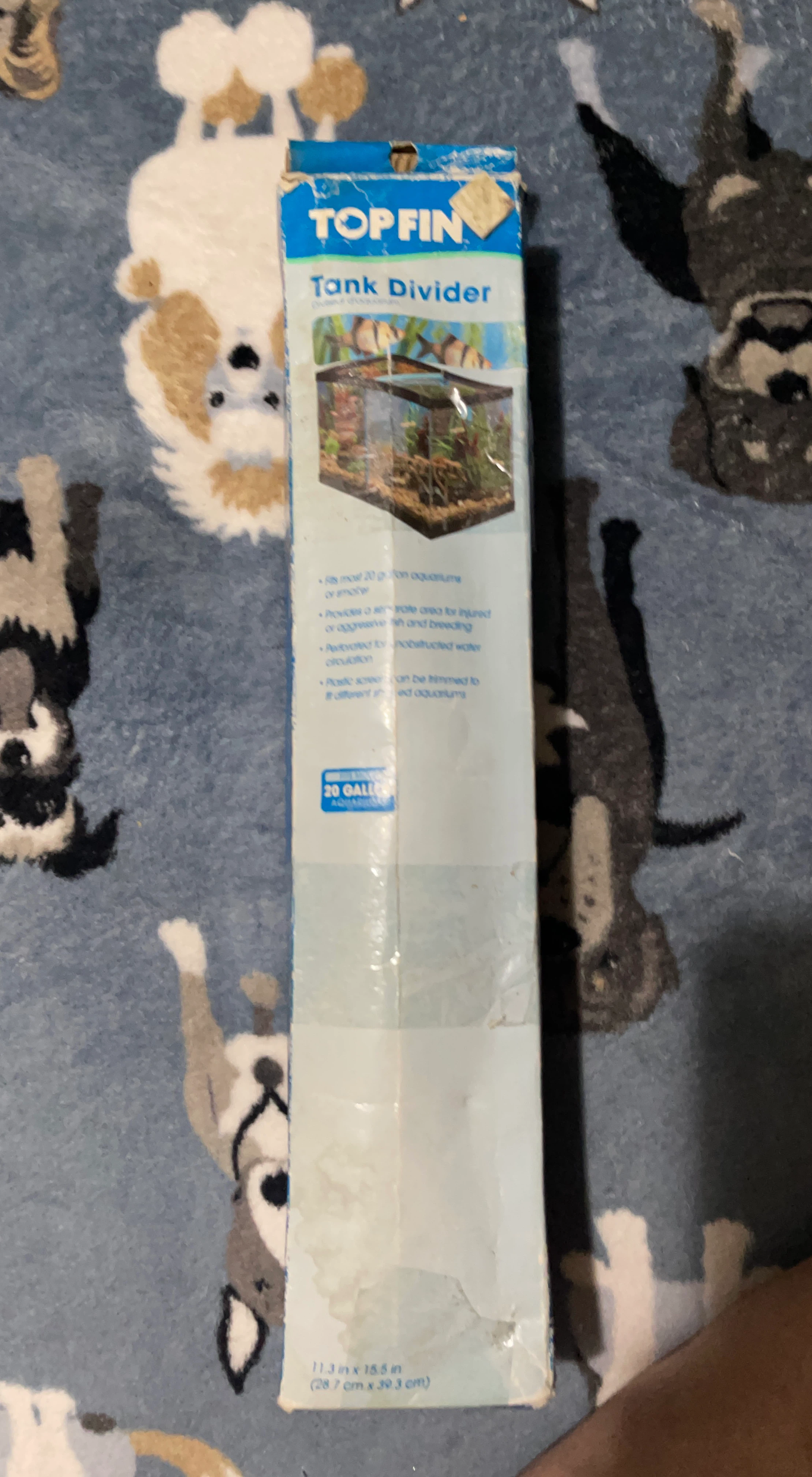 Top Fin Tank Divider for 20 Gallon Aquariums