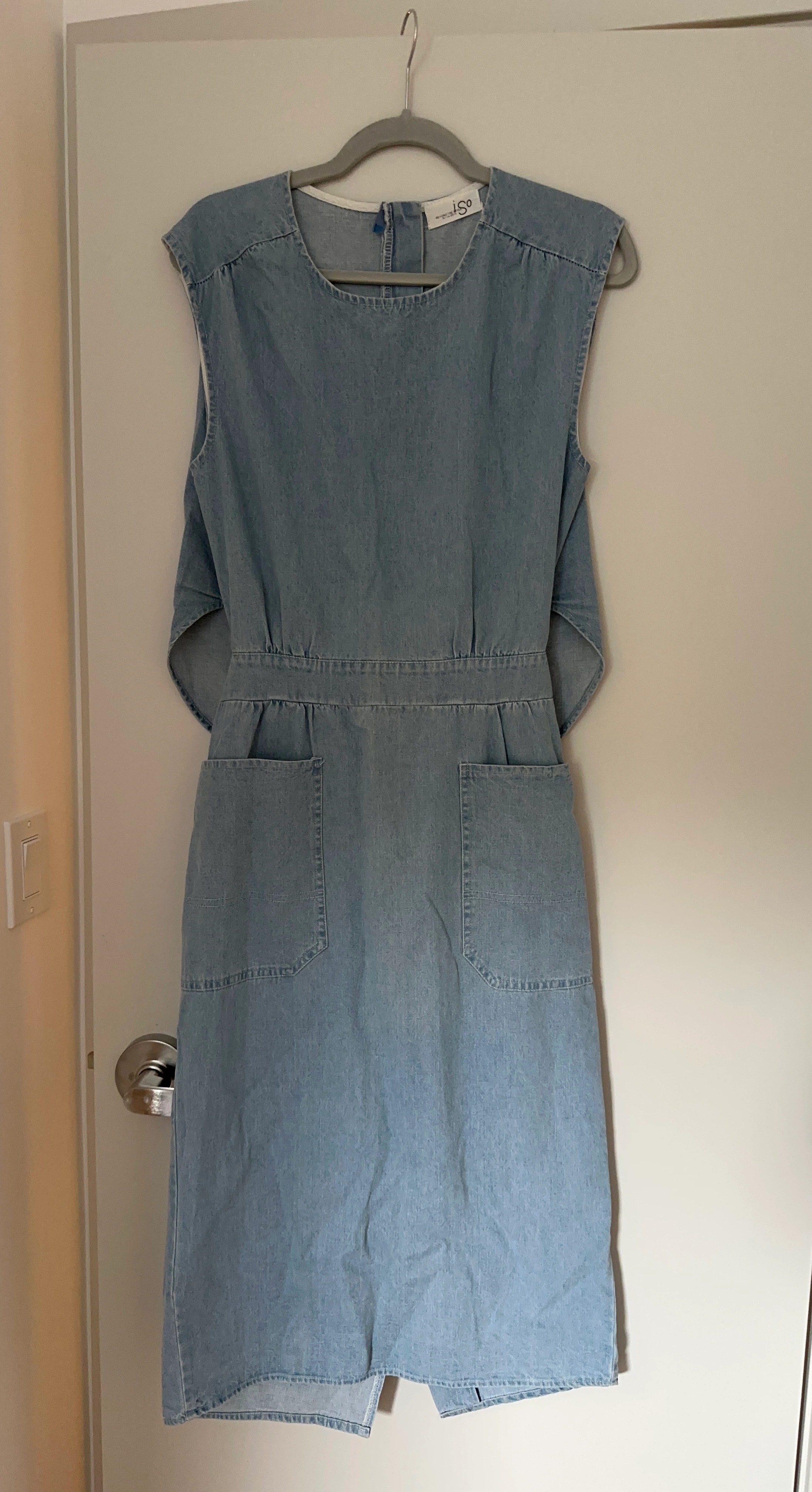 Stylish Denim Dress and Pants Set - one piece