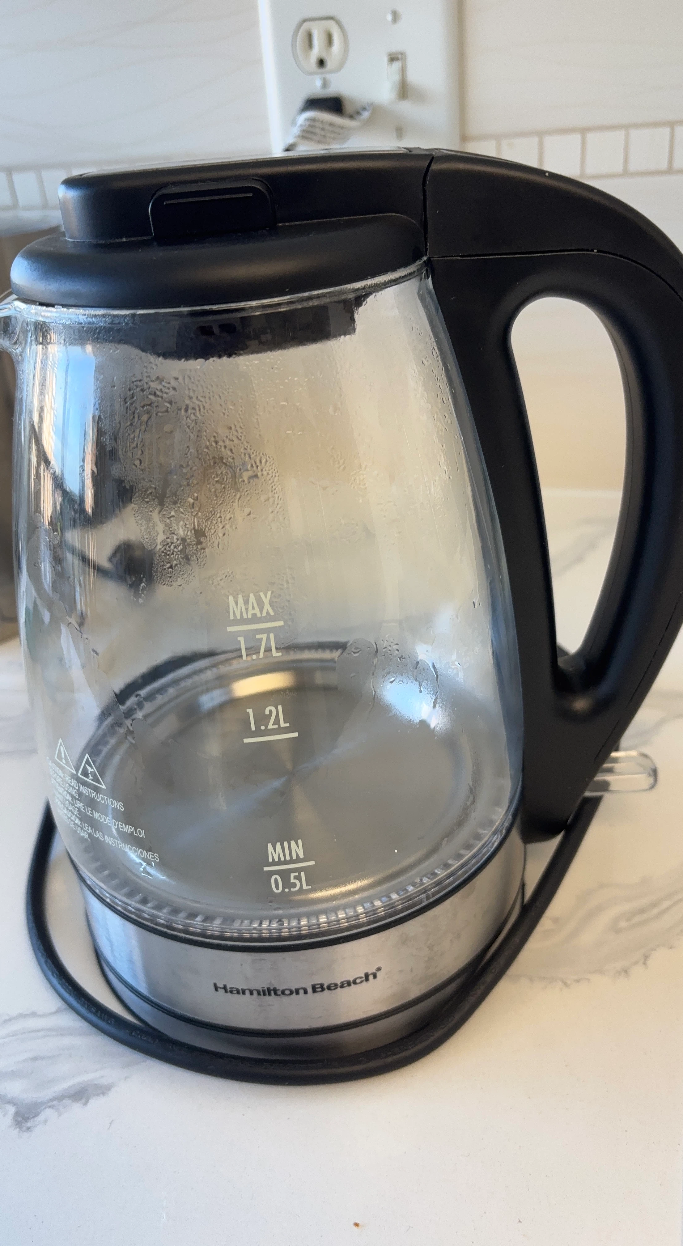 Hamilton Beach Glass Electric Kettle 1.7L