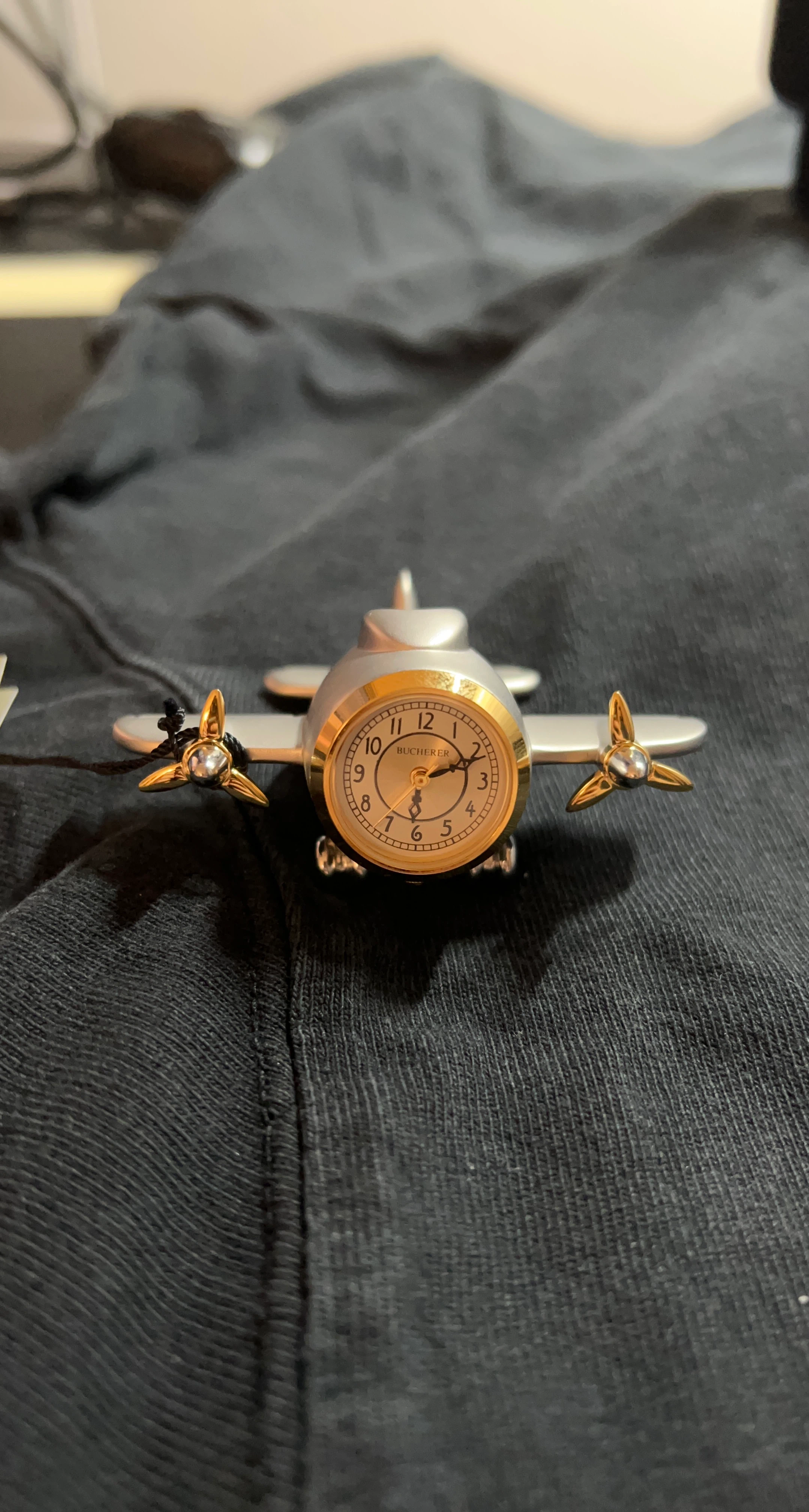 Bucheerer Airplane Desk Clock