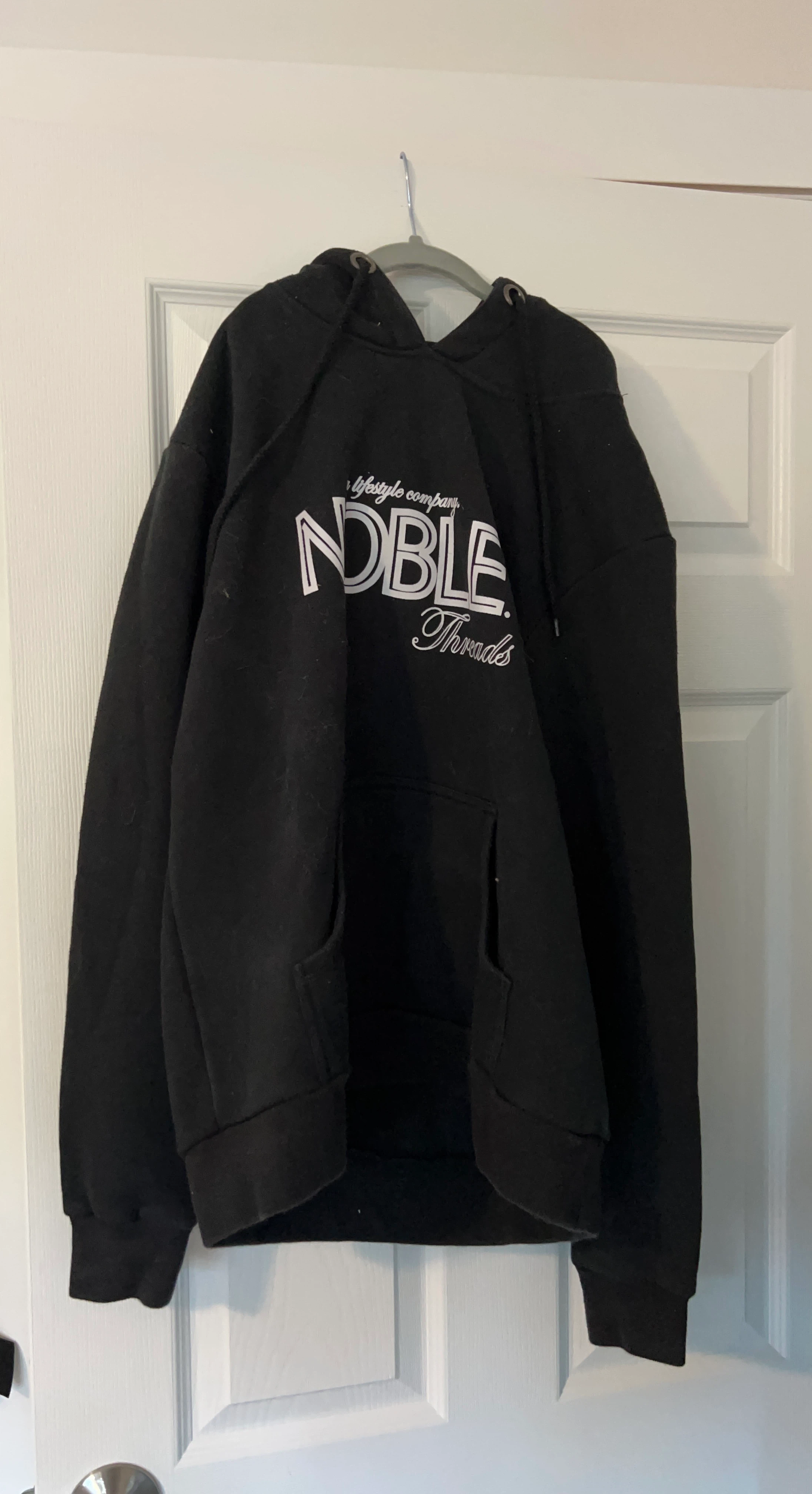 Noble Threads Black Hoodie