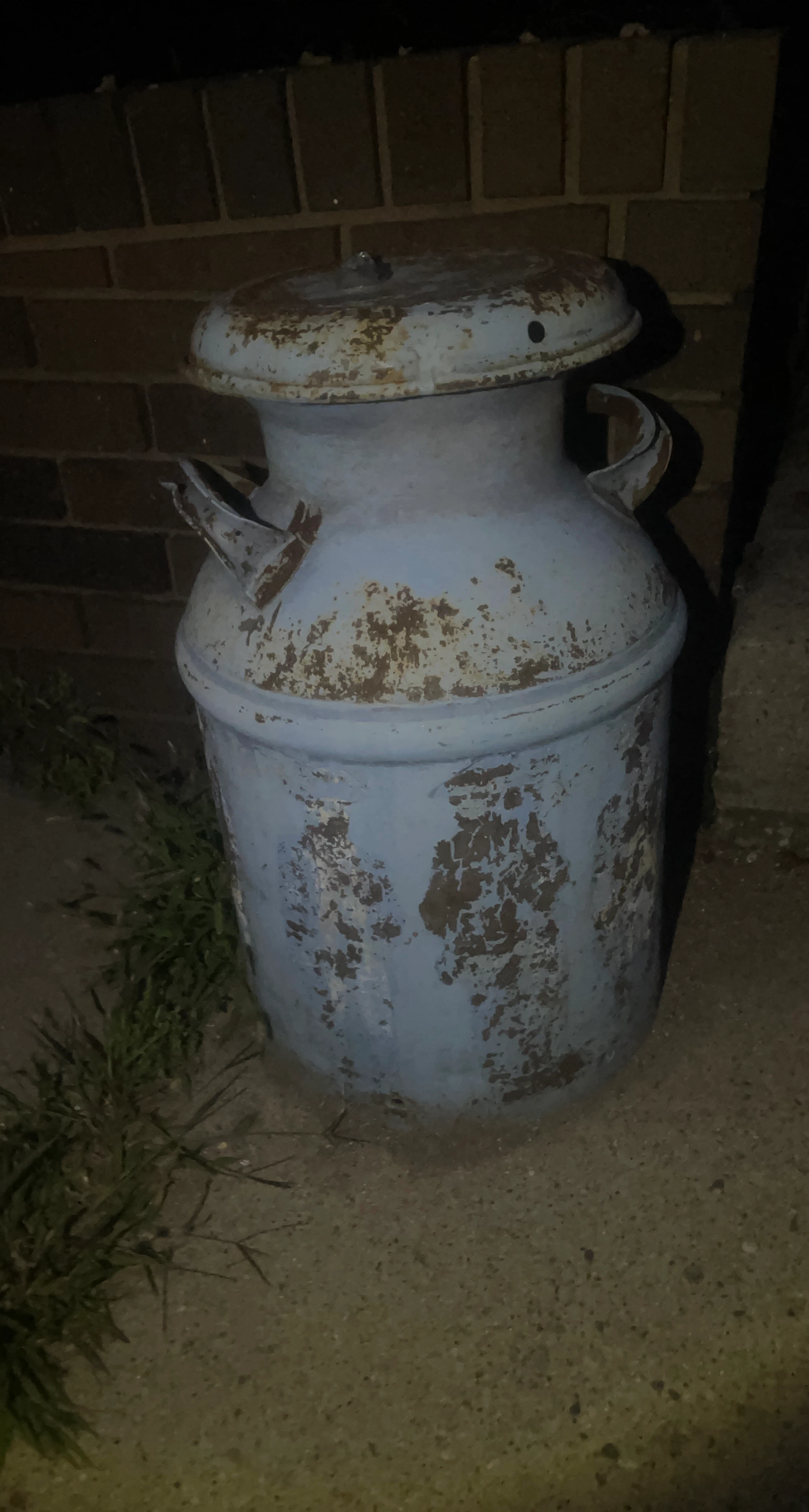 Vintage Metal Milk Can