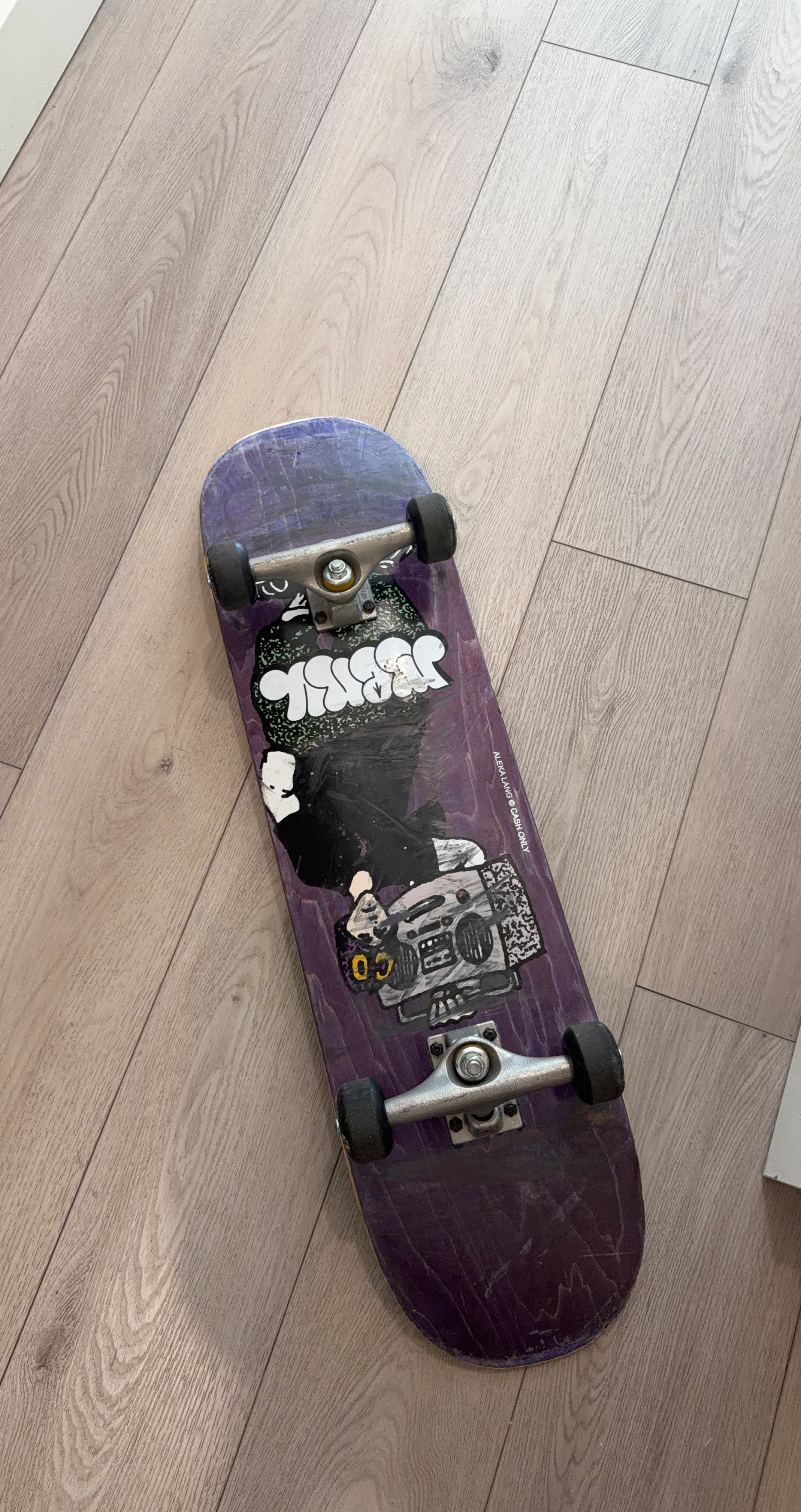 Purple Skateboard with Graphics - photo 5