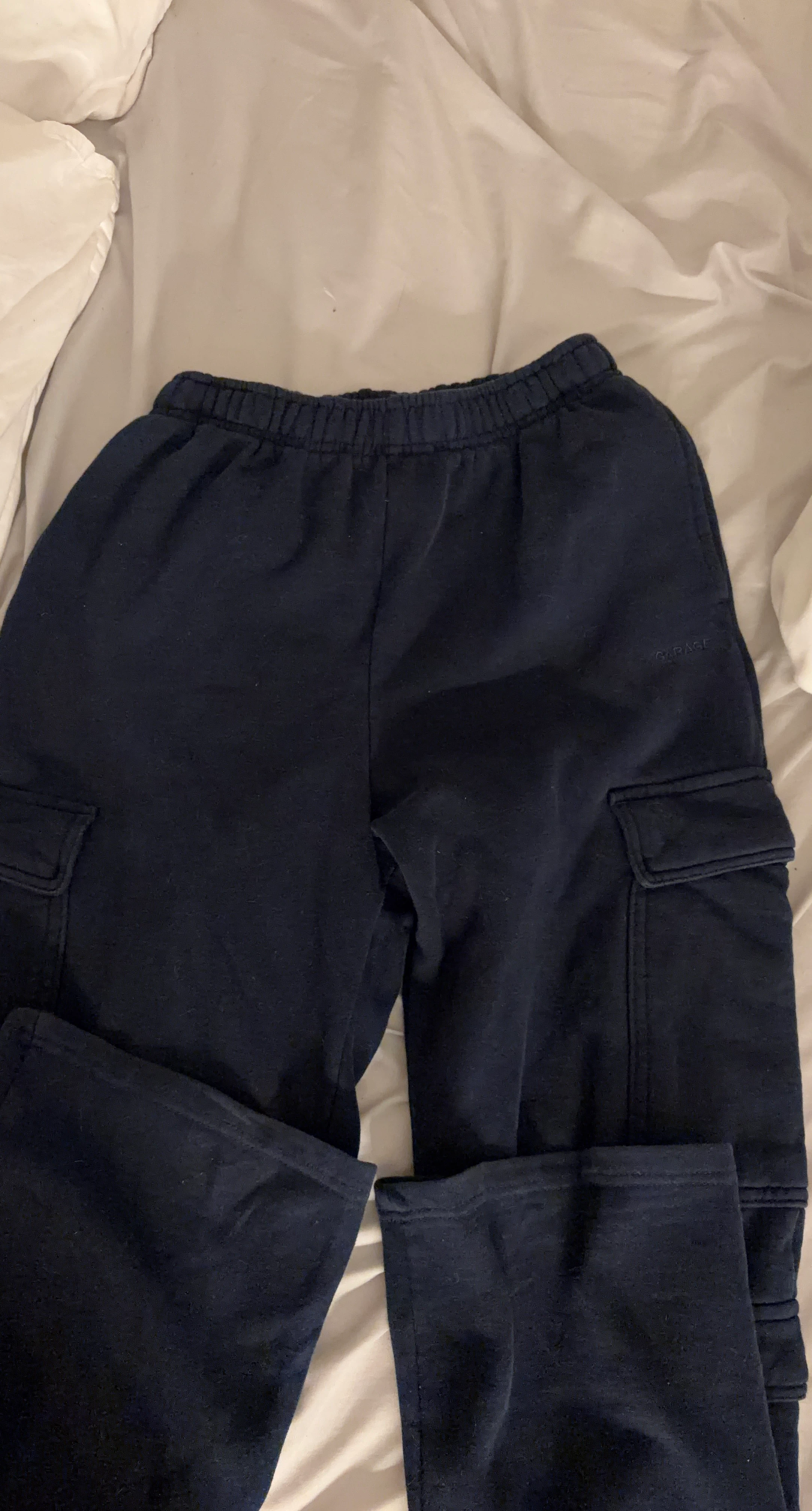 GARAGE Navy Cargo Sweatpants Size T/PXS