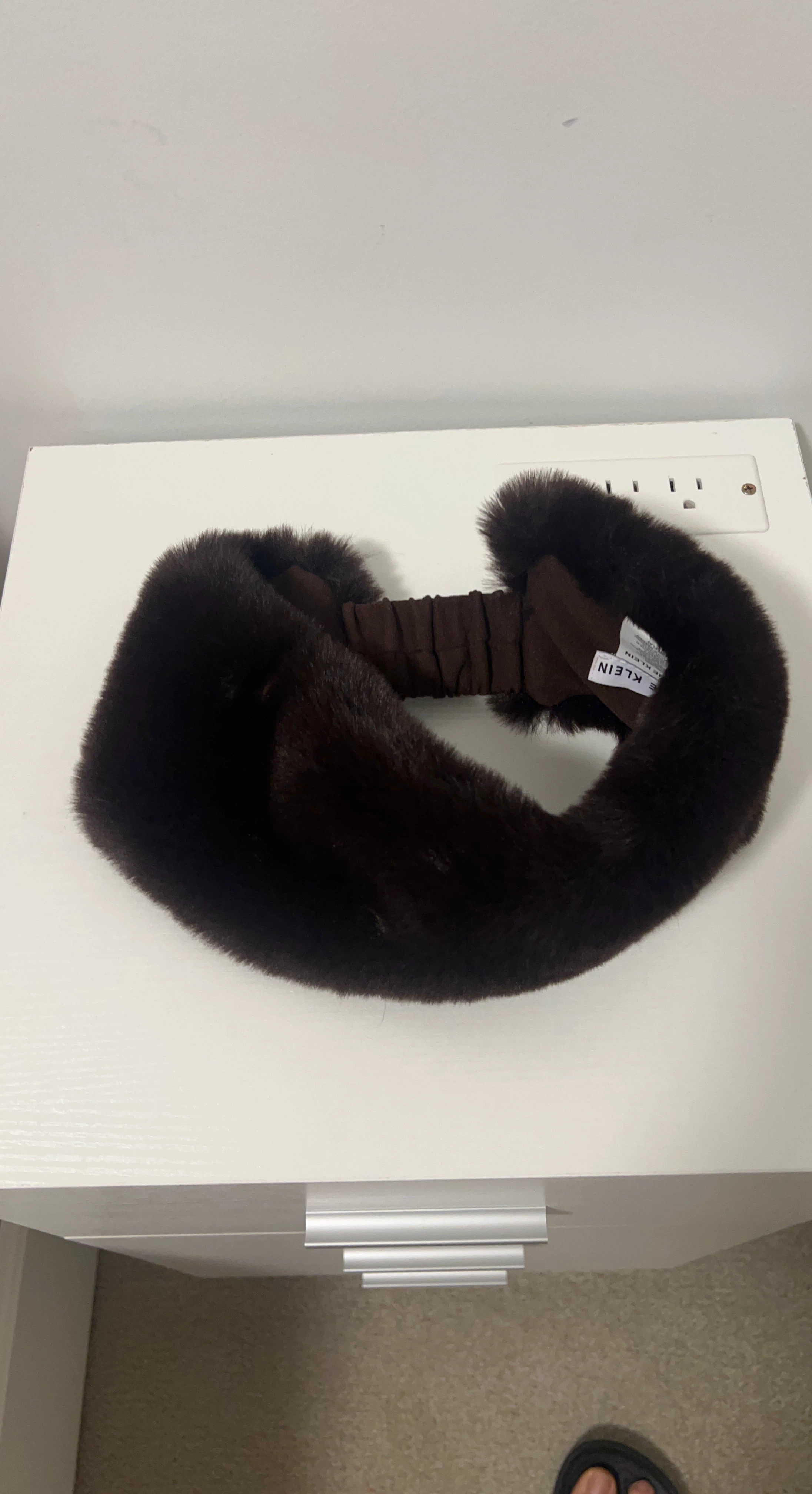 Anne Klein Faux Fur Headband