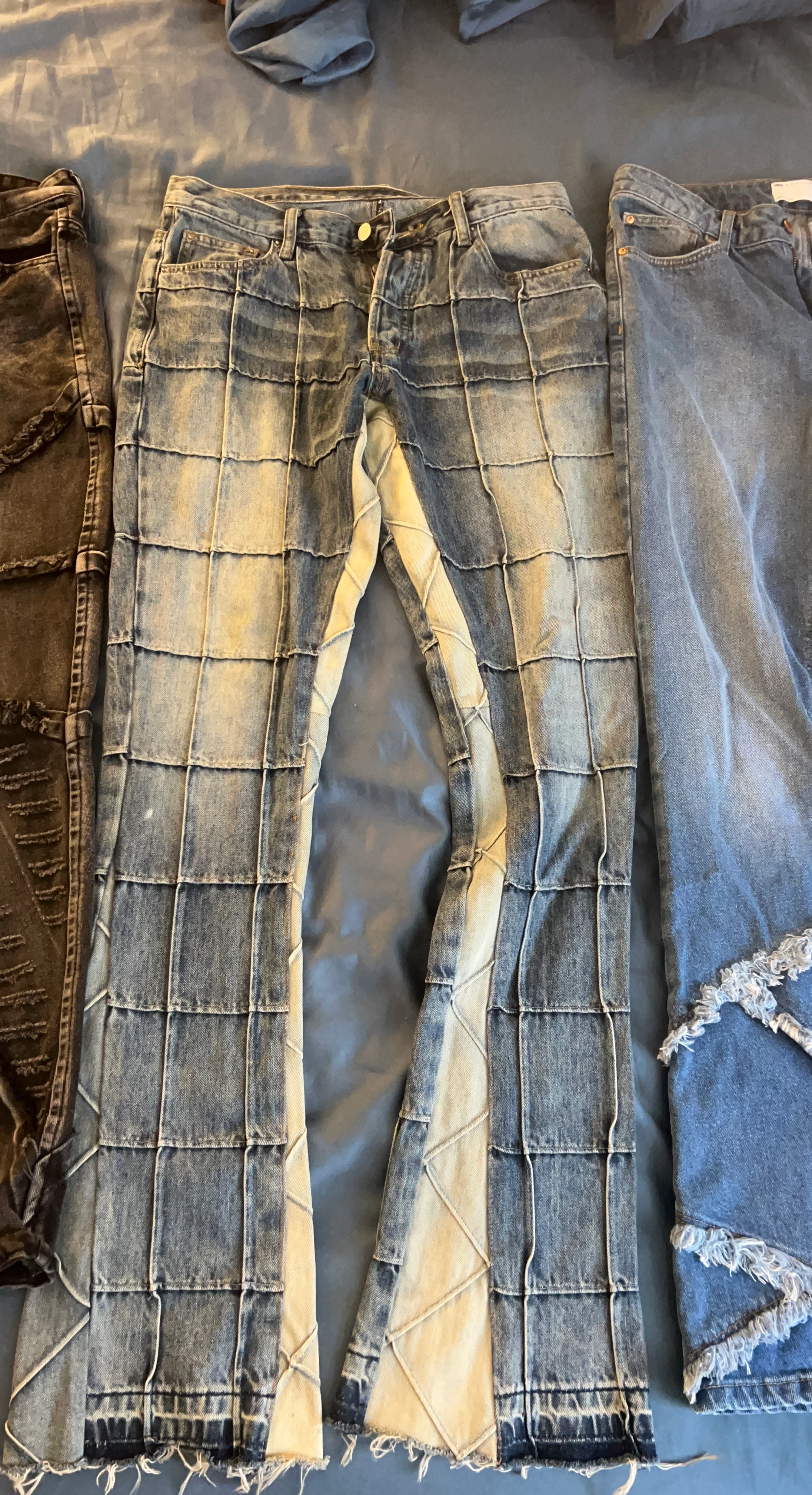 Patchwork Denim Jeans