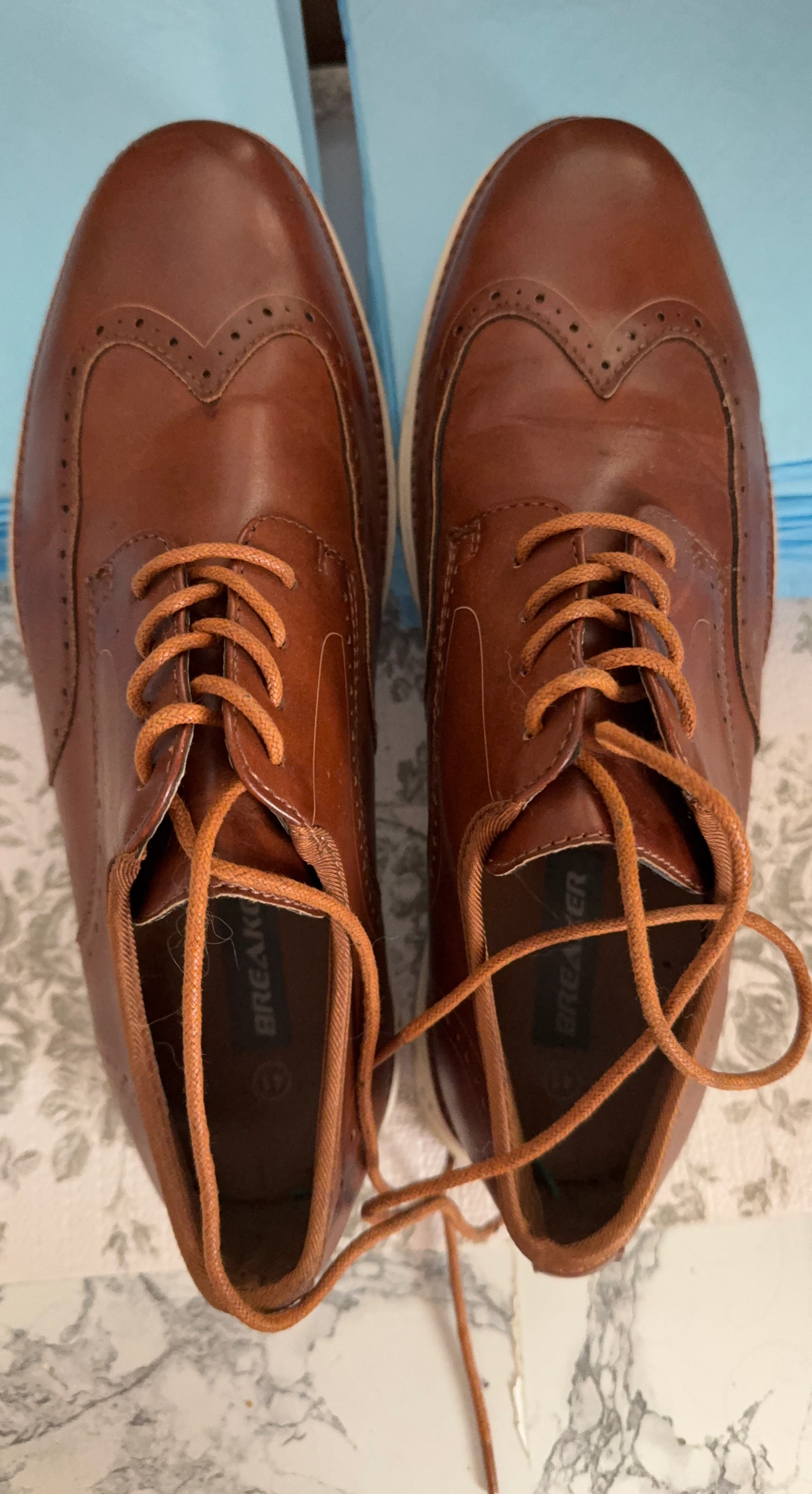 Breaker Brown Wingtip Oxford Shoes