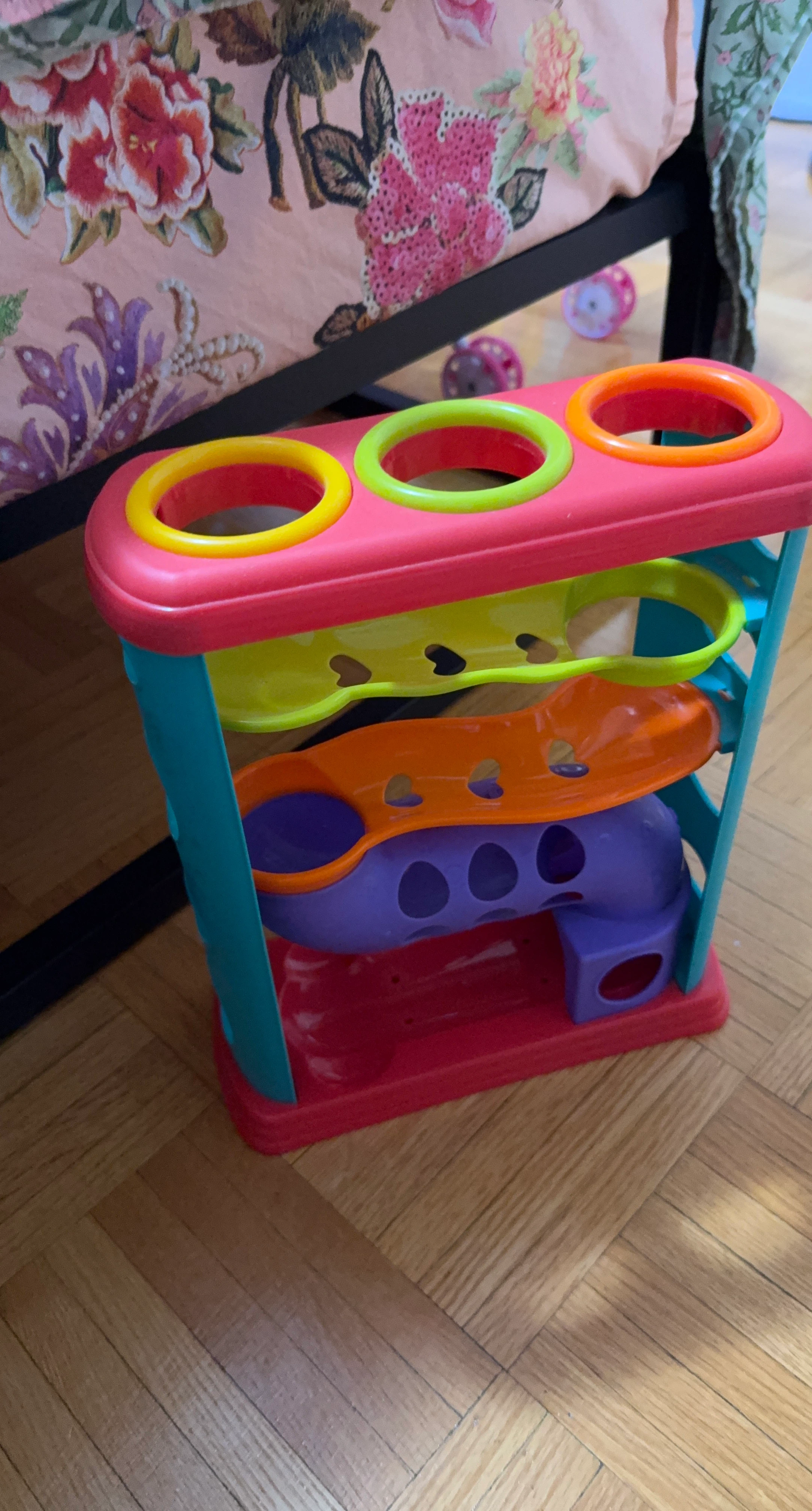 Baby Ball Ramp Toy with Hammer and Balls