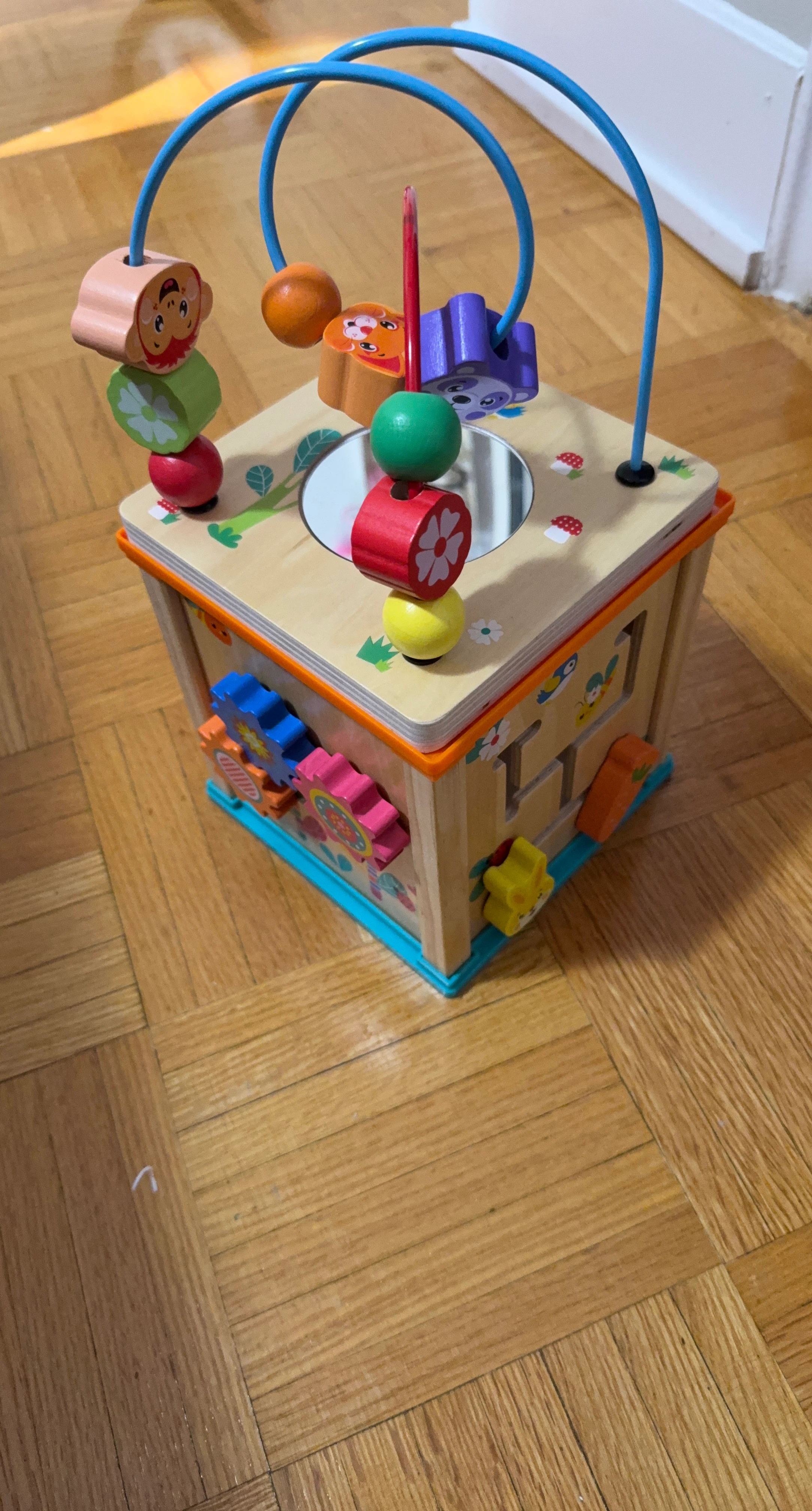 Wooden Activity Cube
