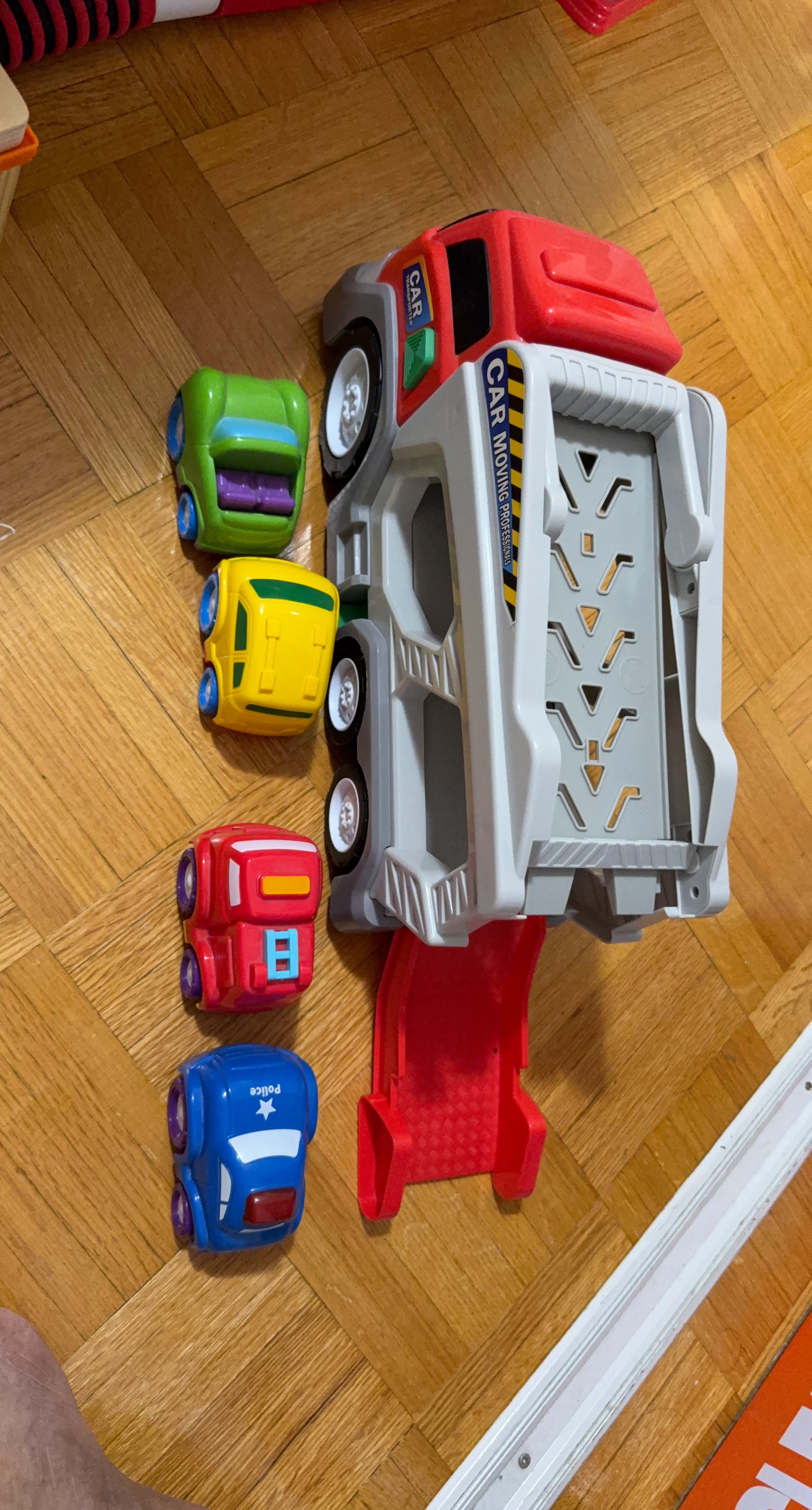 Little People Car Carrier Toy Truck with Cars