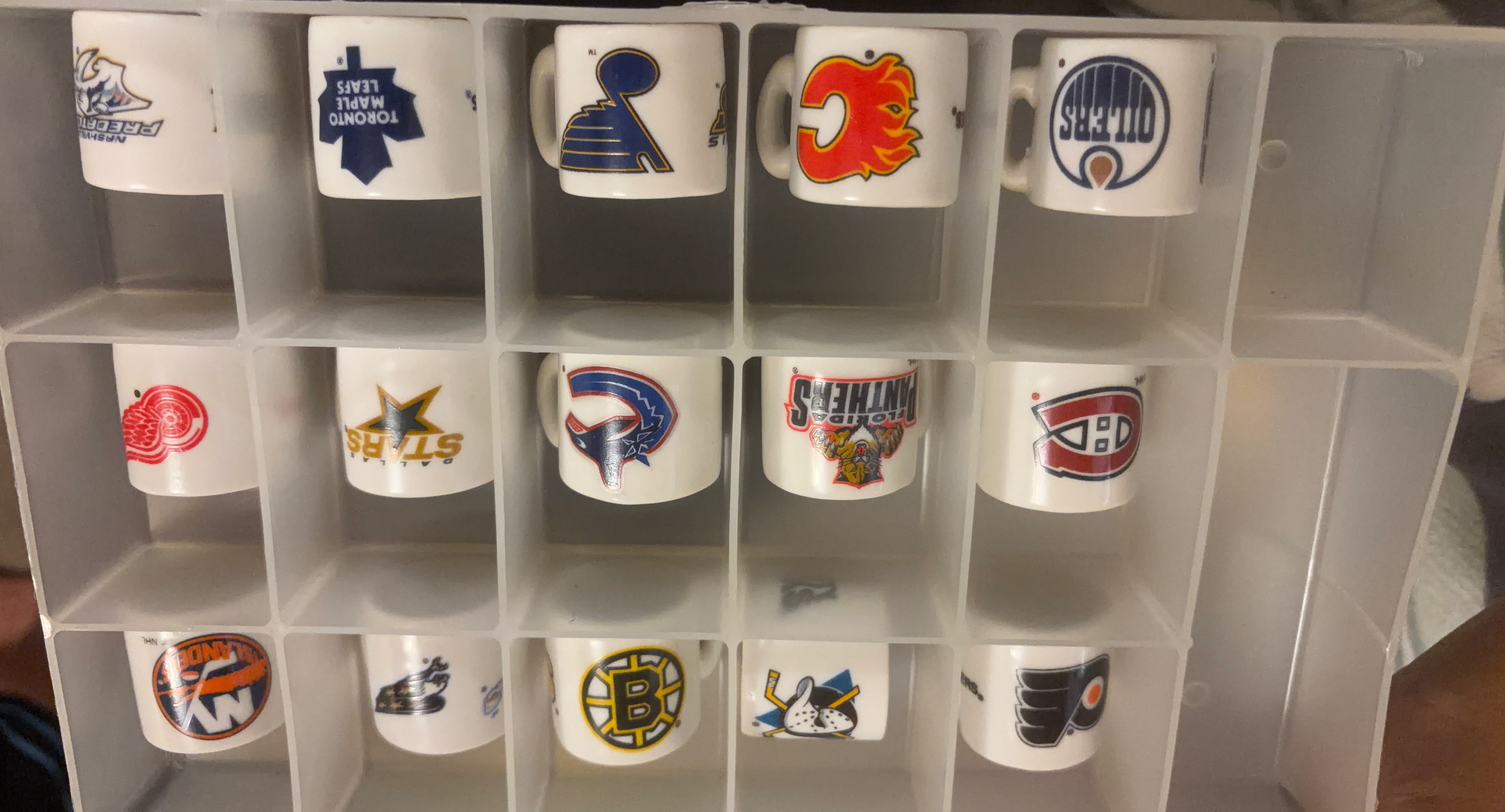 Set of 16 NHL Team Mini Mugs