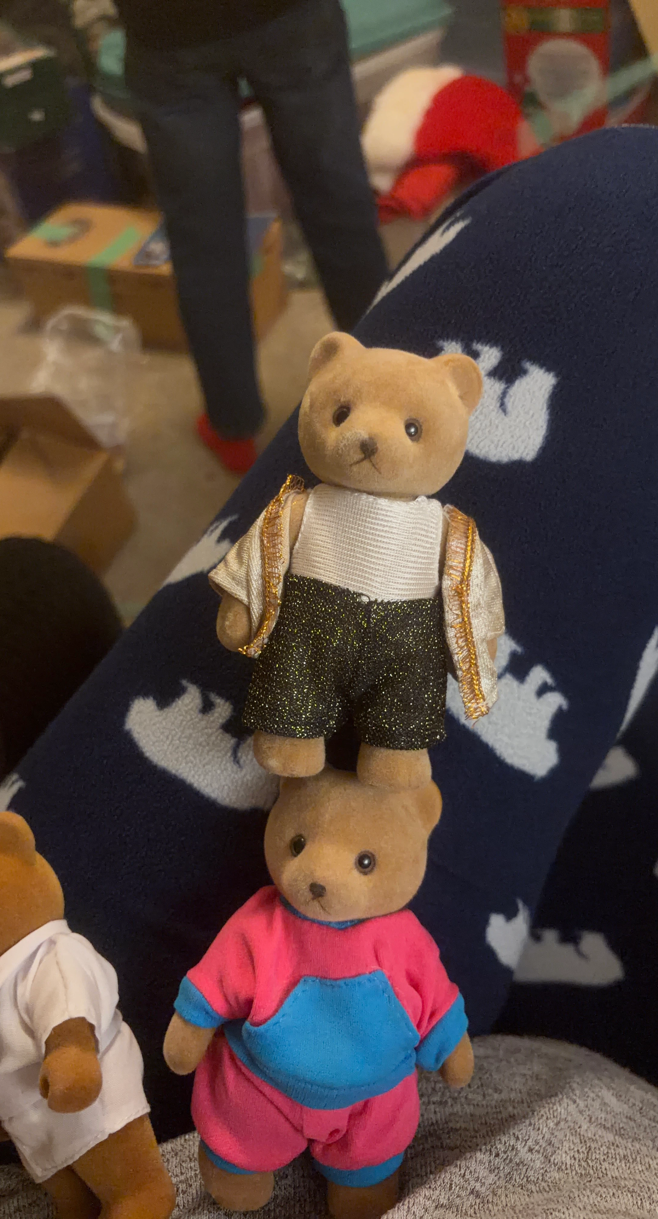 Teddy Bear Figurines with Outfits