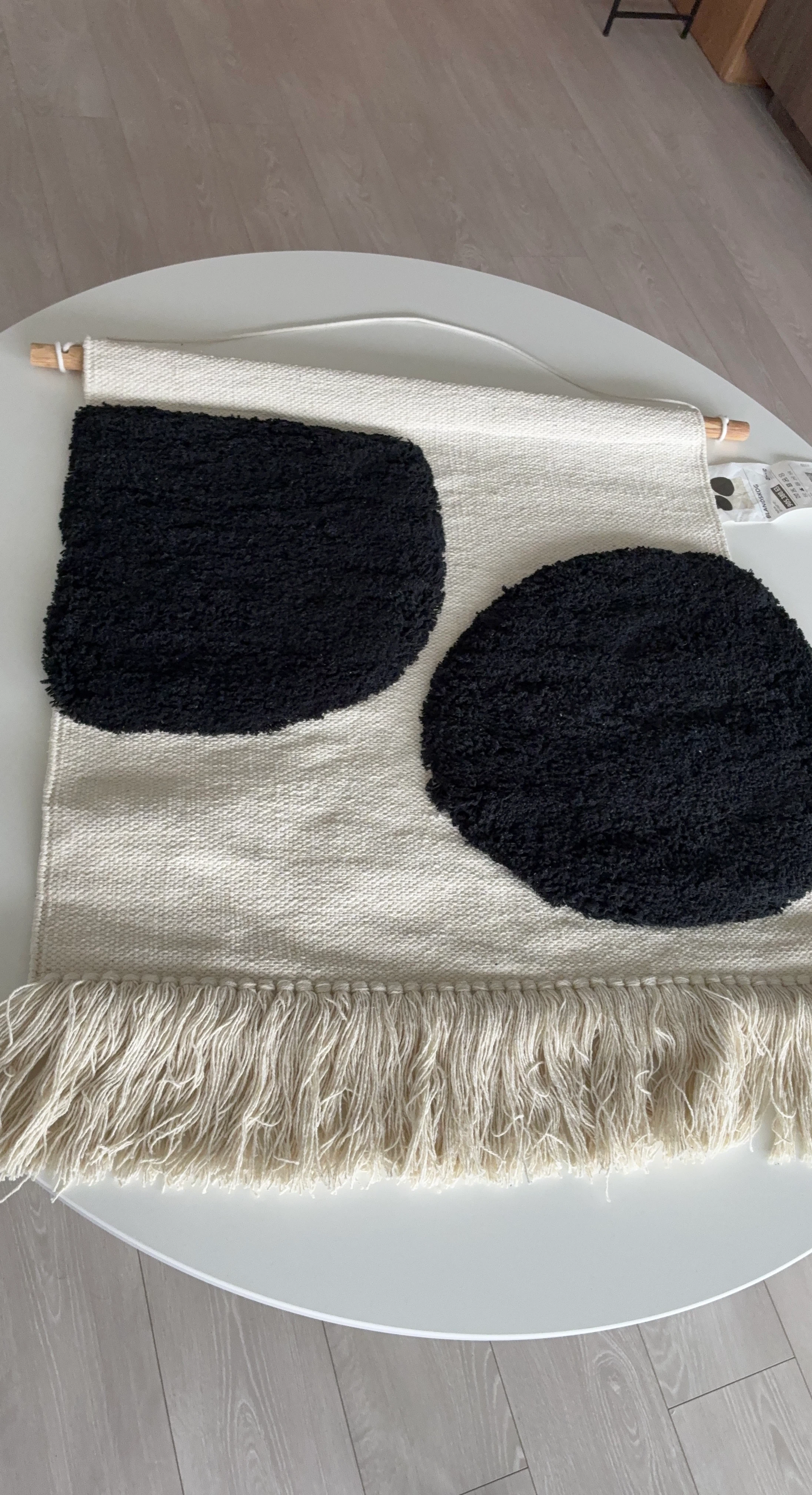 IKEA BLANDSKOG Hanging Tapestry - Beige/Black 70x70 cm - photo 3