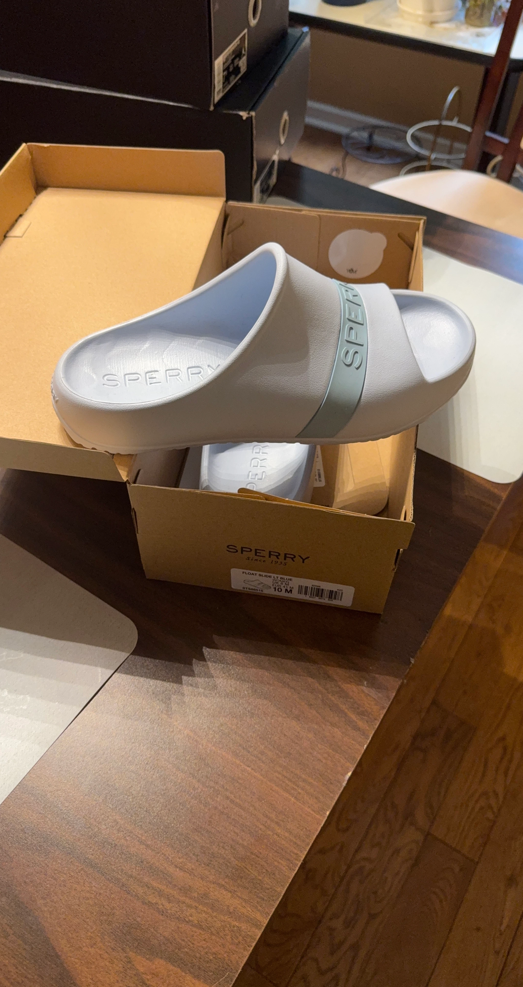 Sperry Float Slide Light Blue Slides