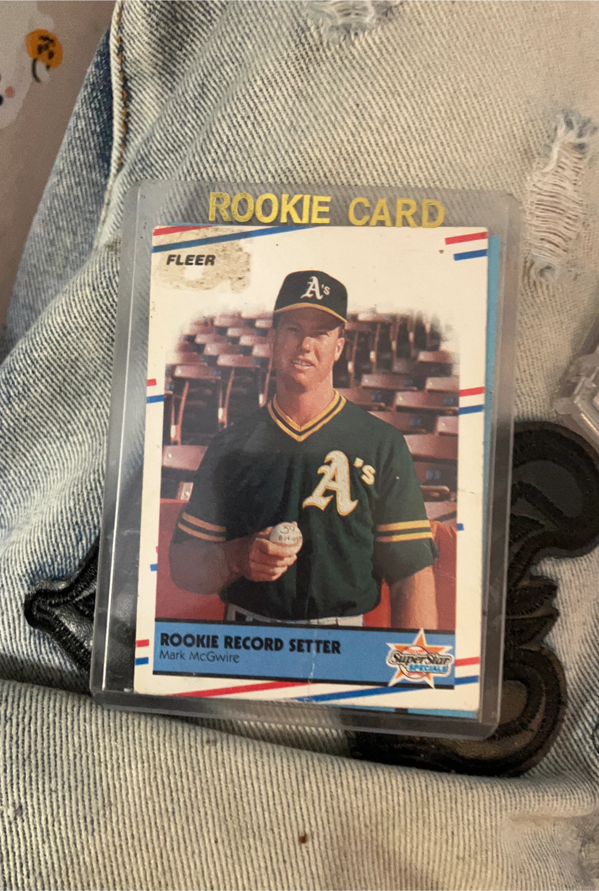 Mark McGwire Fleer Rookie Record Setter Card