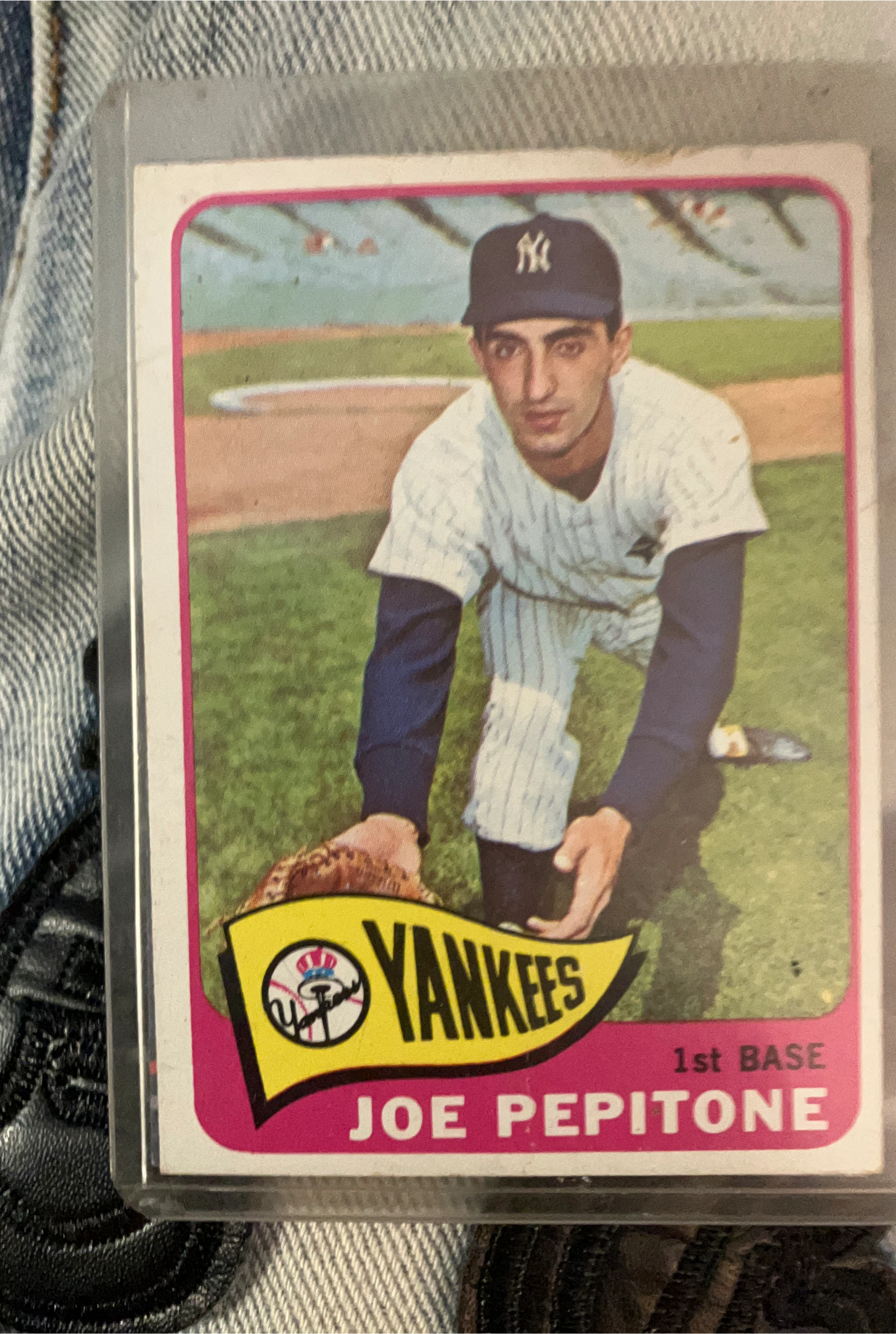 Joe Pepitone New York Yankees Baseball Card