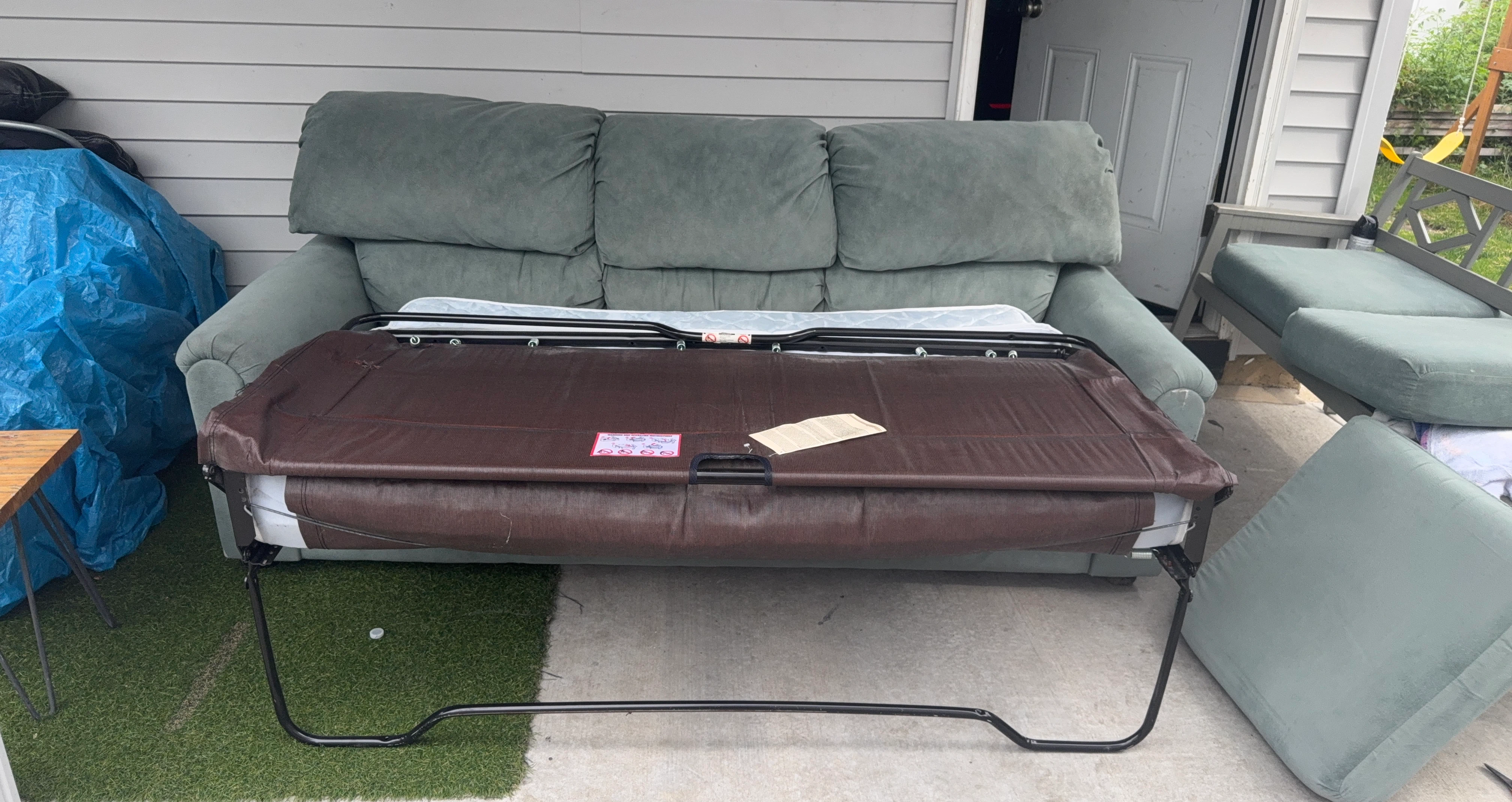 Sofa Bed Frame with Mattress
