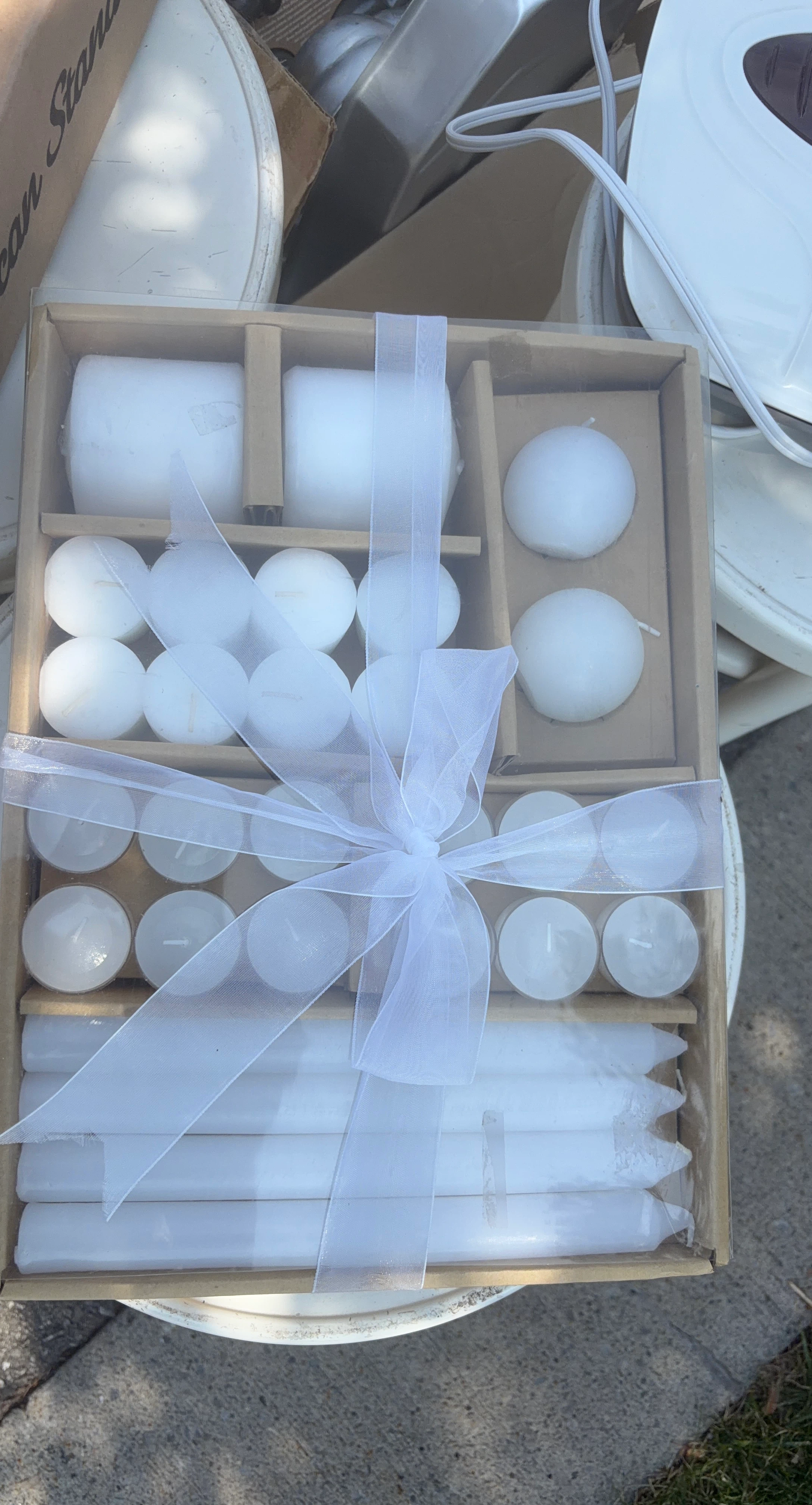 White Candle Set