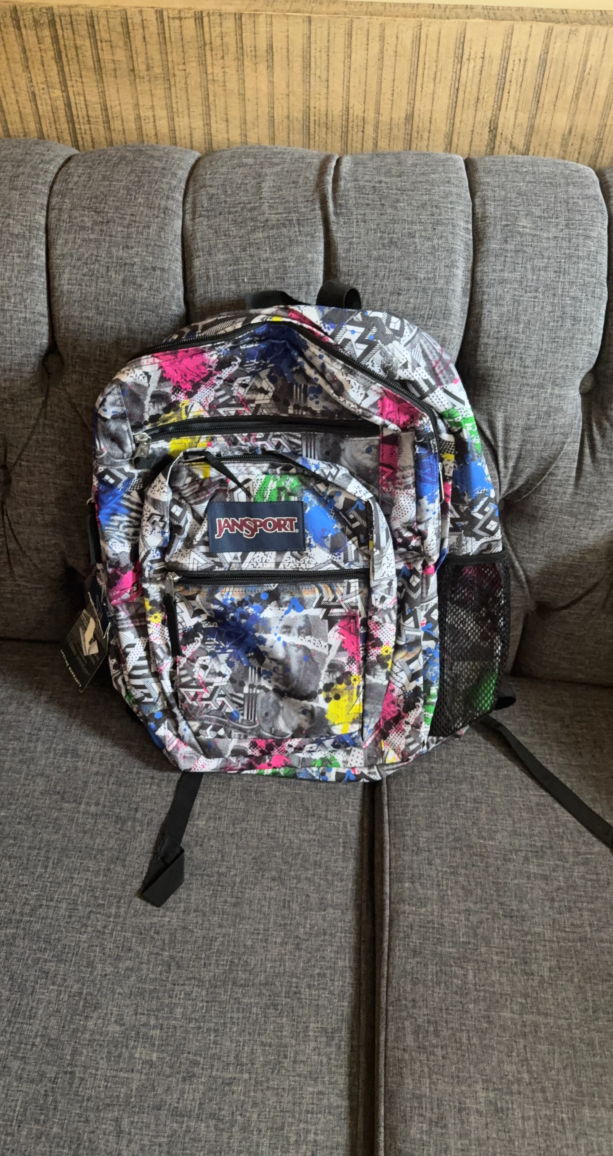 Jansport Backpack - Colourful Abstract Design