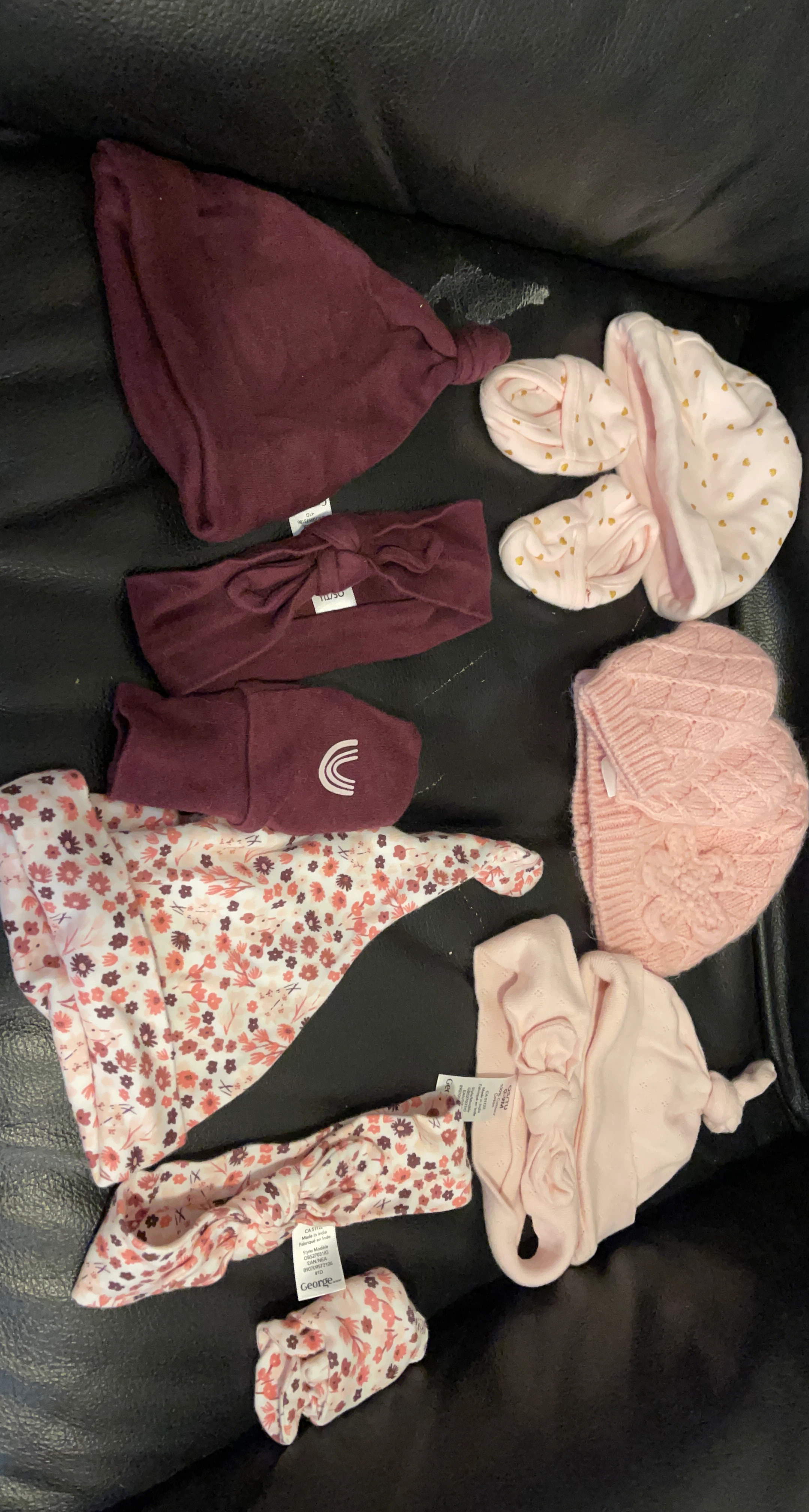 George Baby Headbands and Hats Set