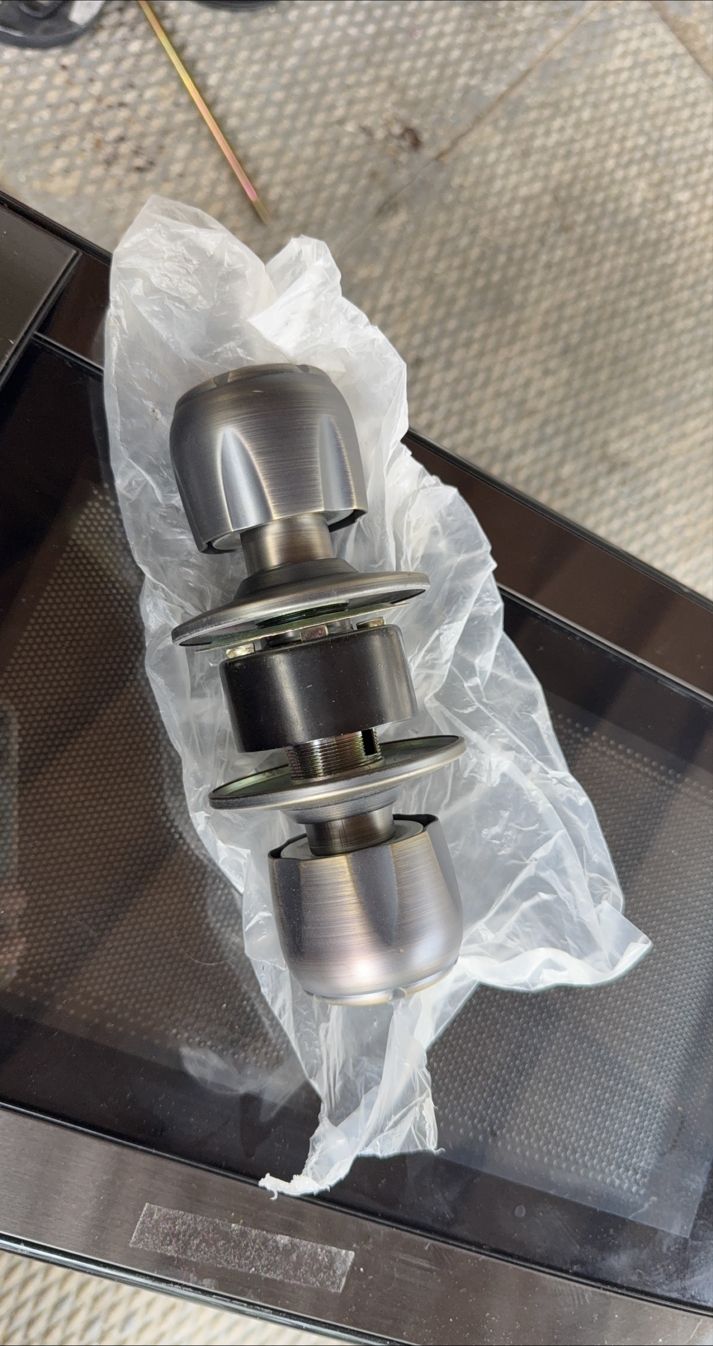 Brushed Nickel Doorknob Set