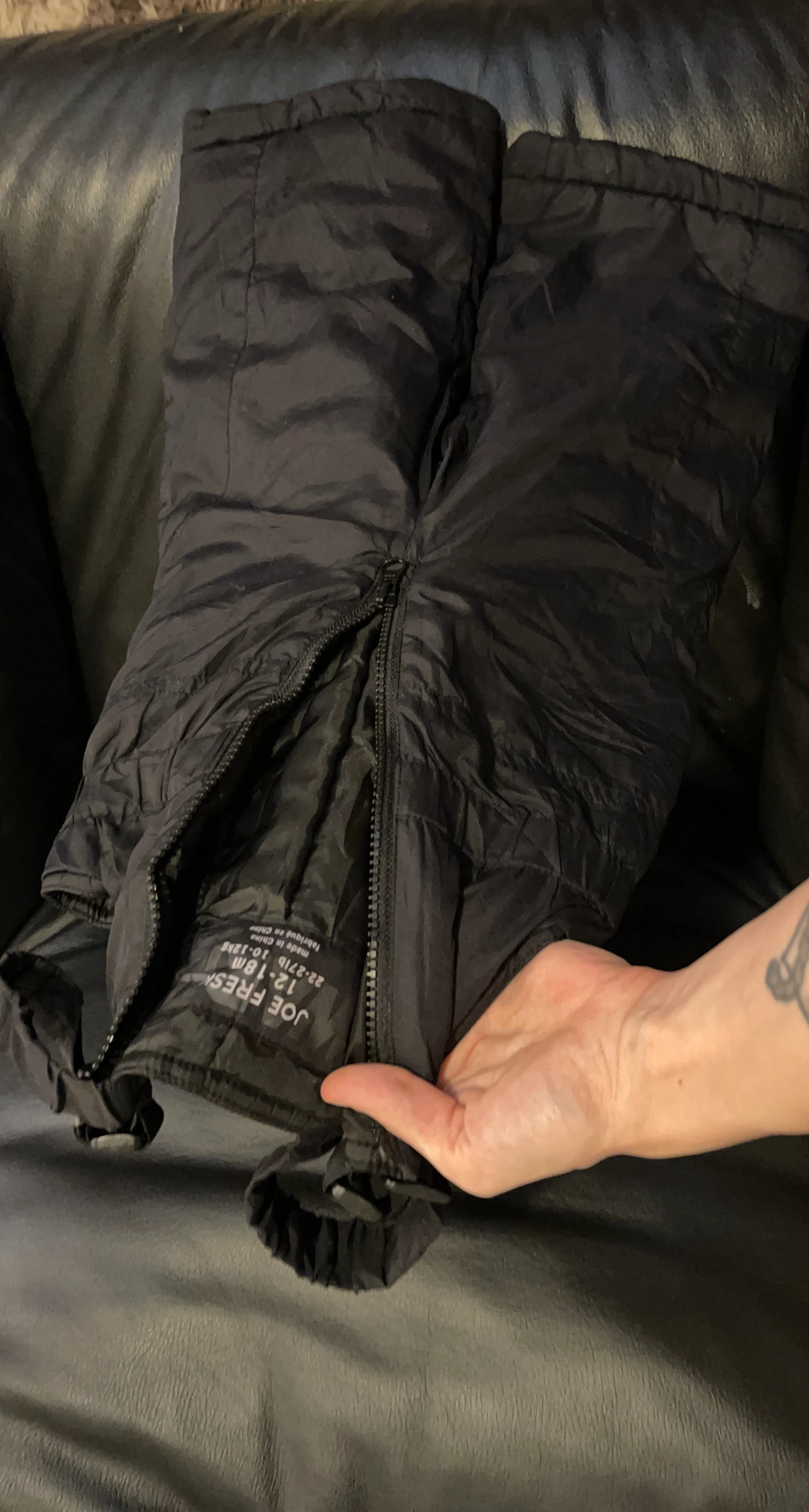 Joe Fresh Black Snow Pants - Size 12-18M