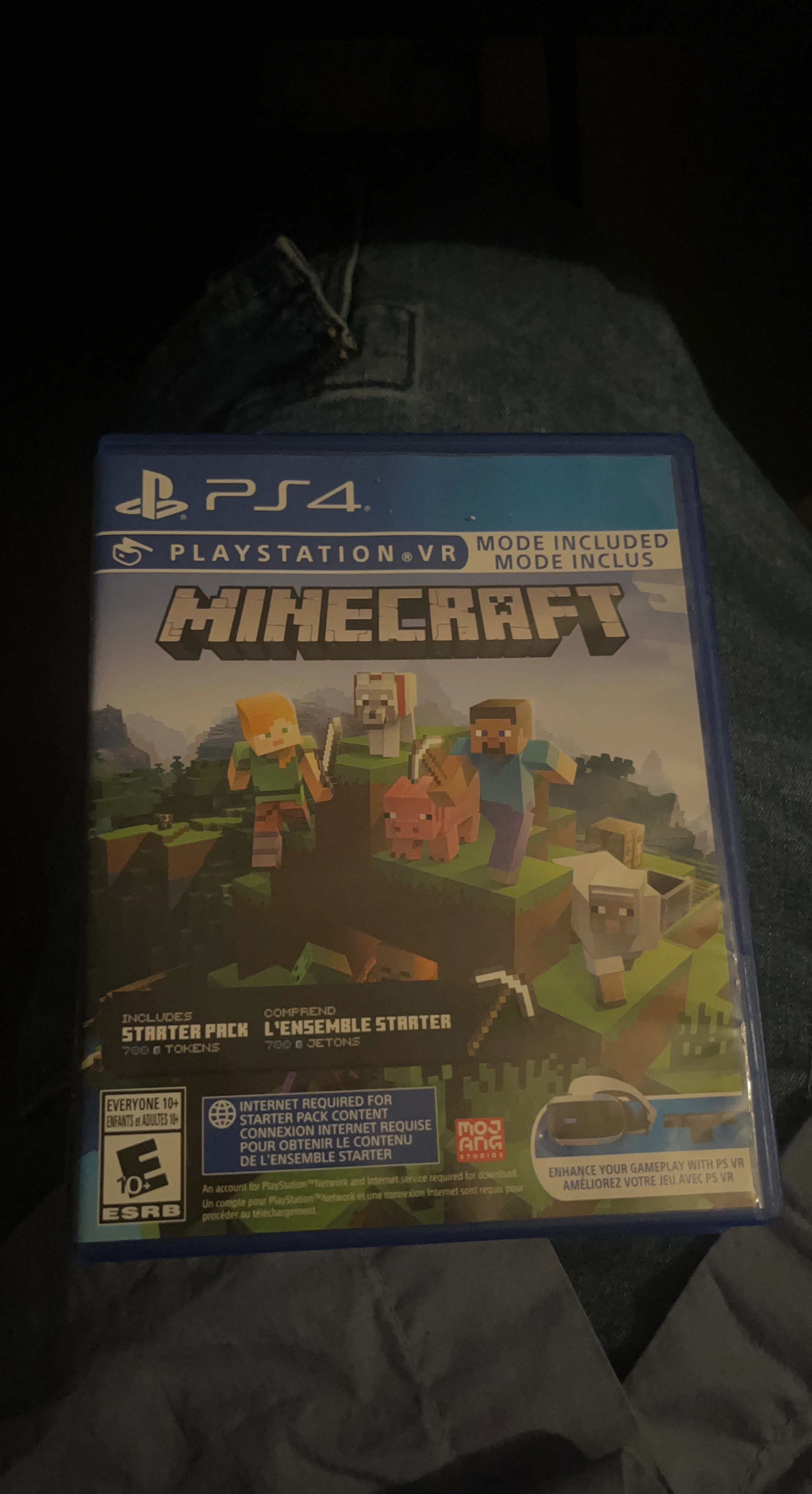 Jeu PS4 Minecraft avec mode VR inclus