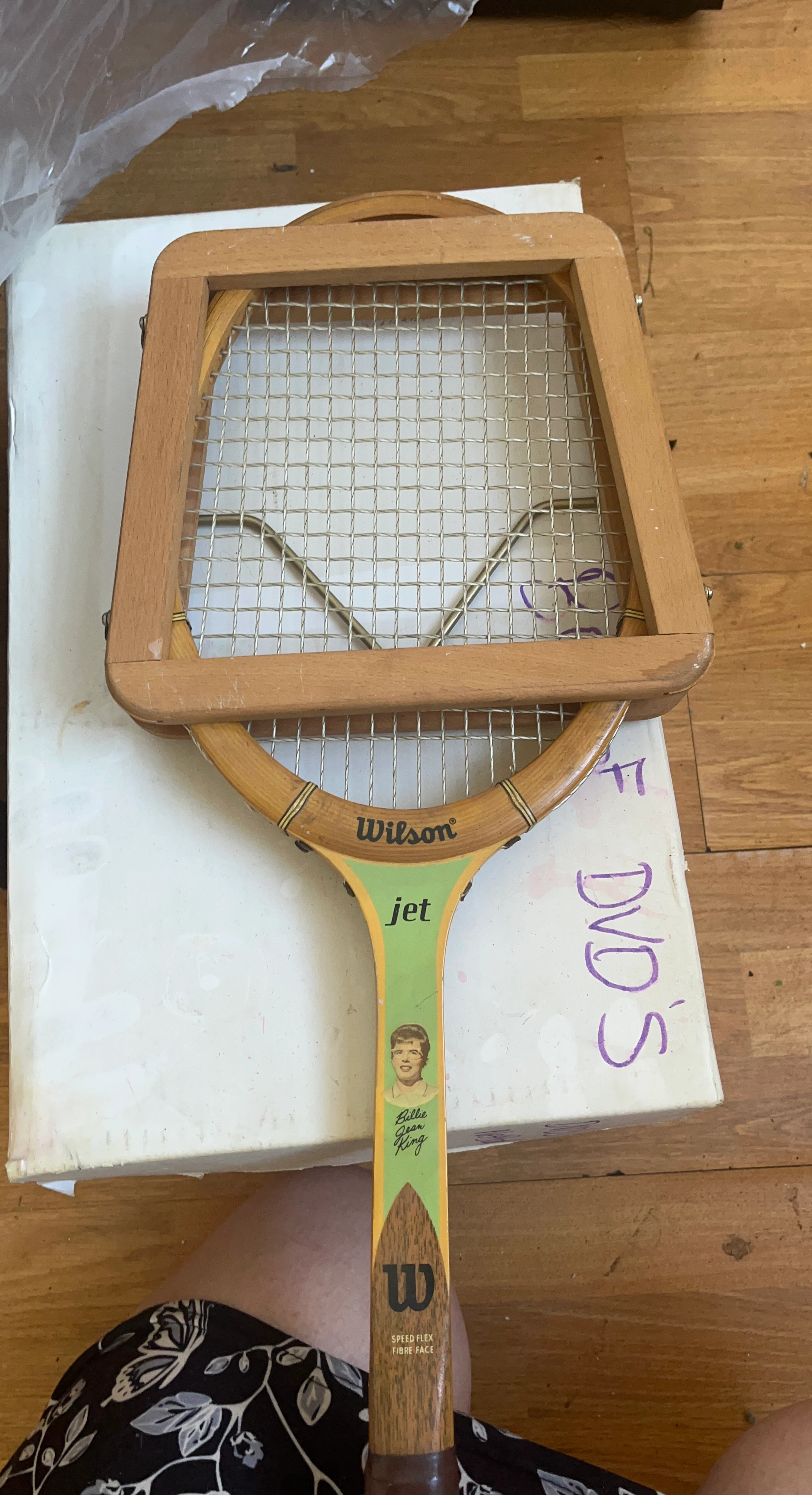 Wilson Jet Billie Jean King Wood Tennis Racquet