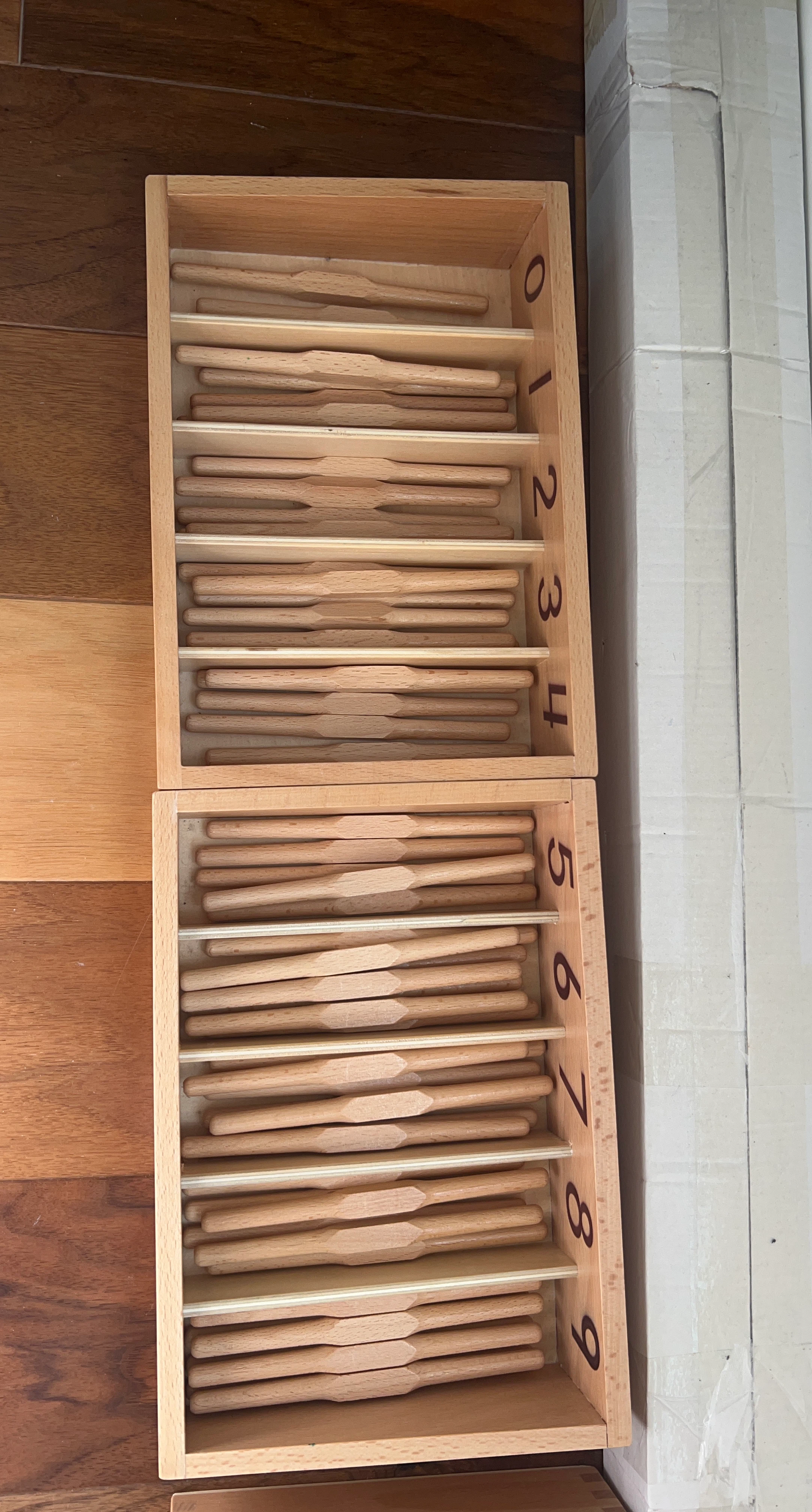 Wooden Number Rods Math Learning Toy
