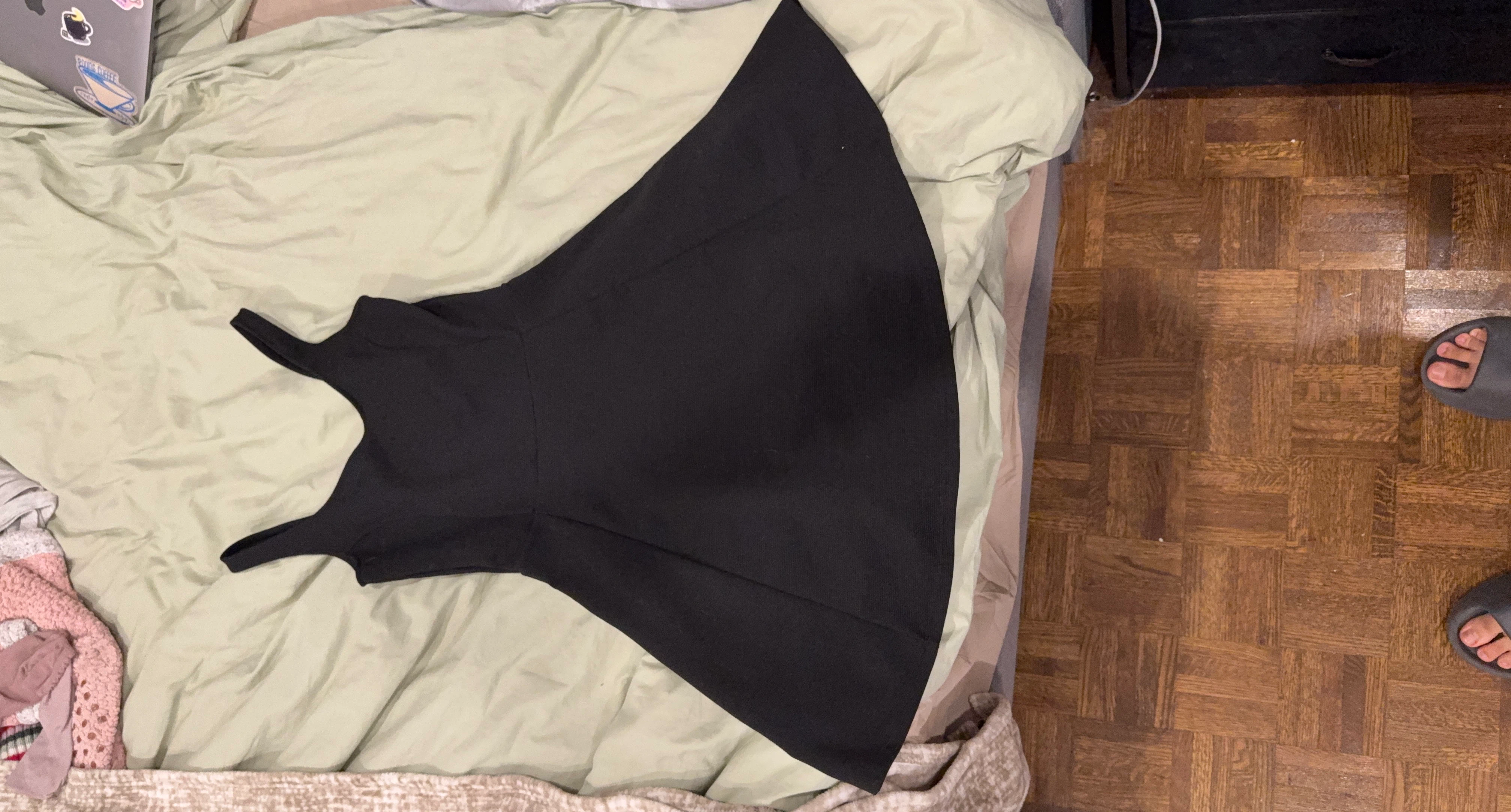 Black Sleeveless A-Line Dress