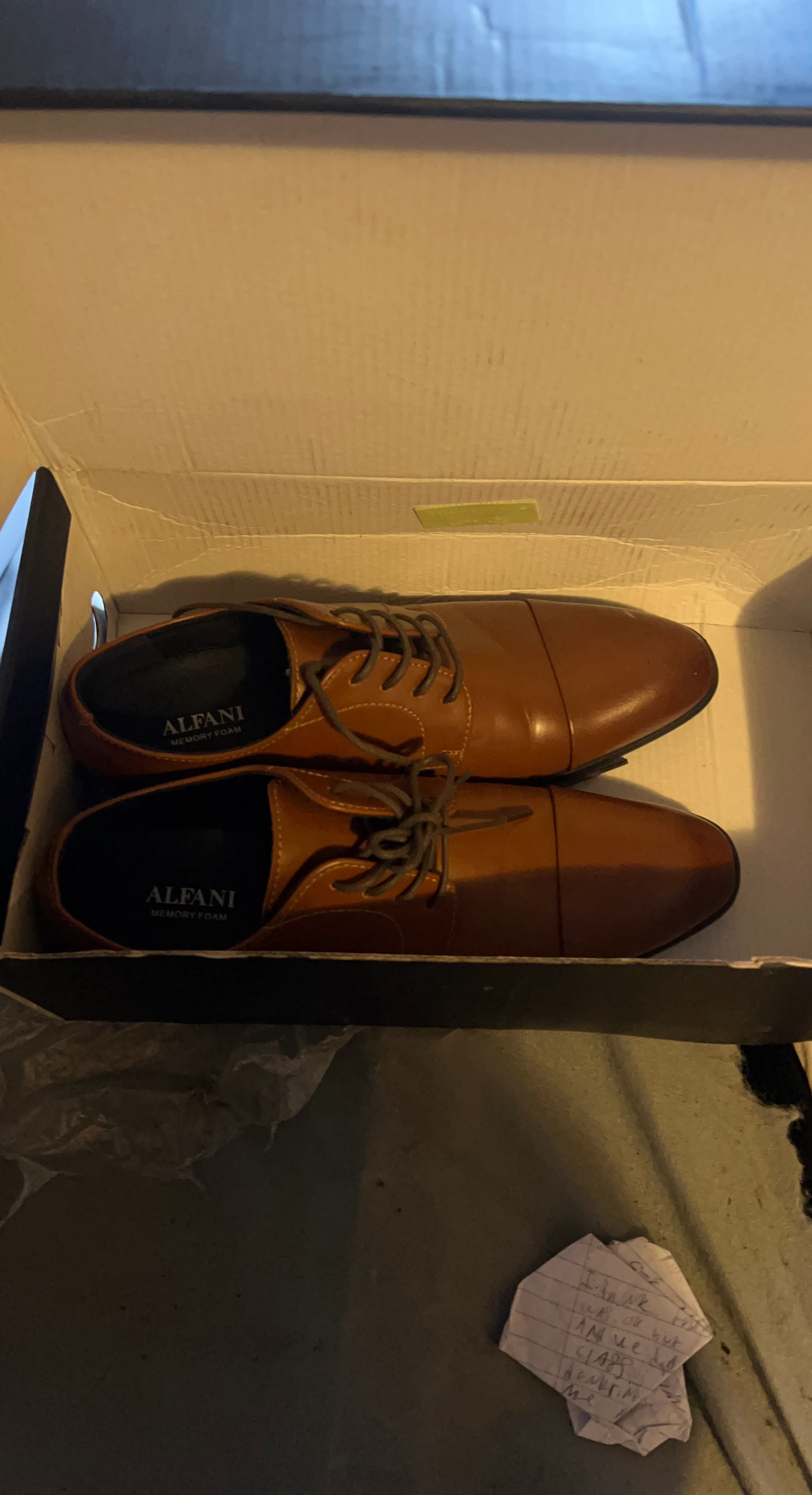 Alfani Men's Brown Oxford Dress Shoes