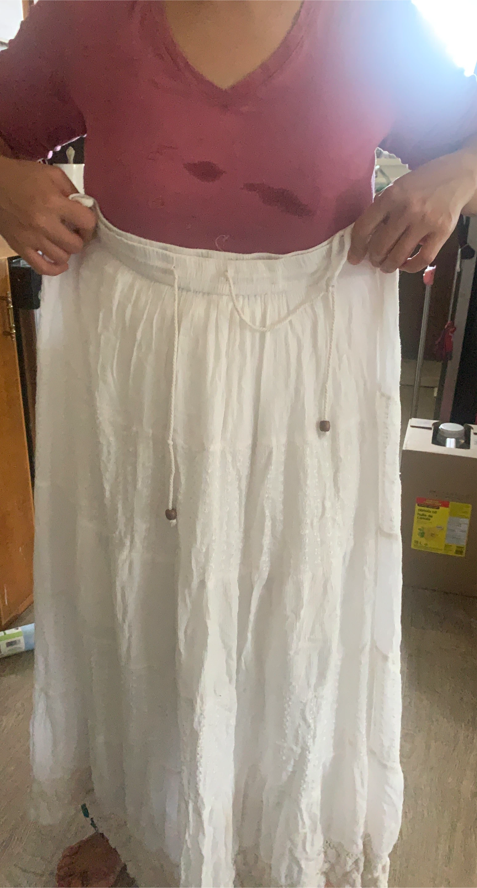 White Maxi Skirt