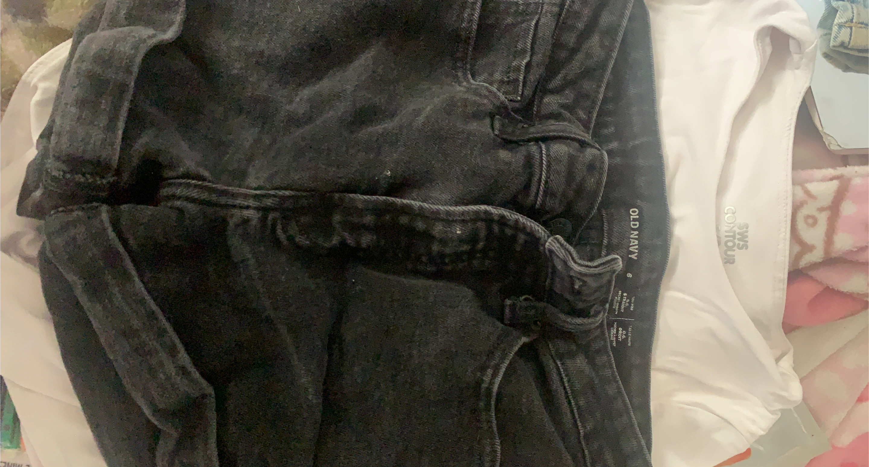 Old Navy Black Straight Jeans Size 6