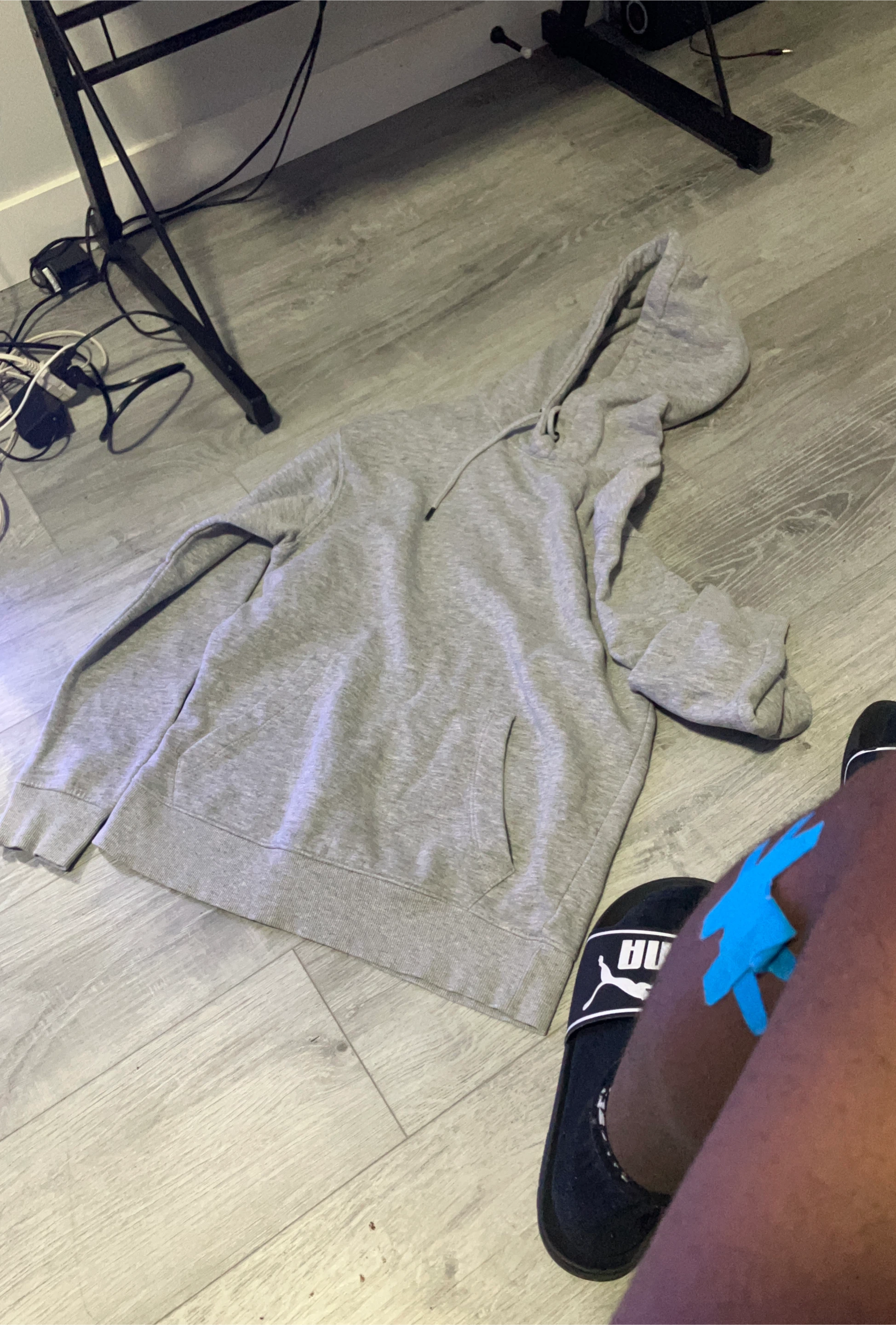 Grey Pullover Hoodie