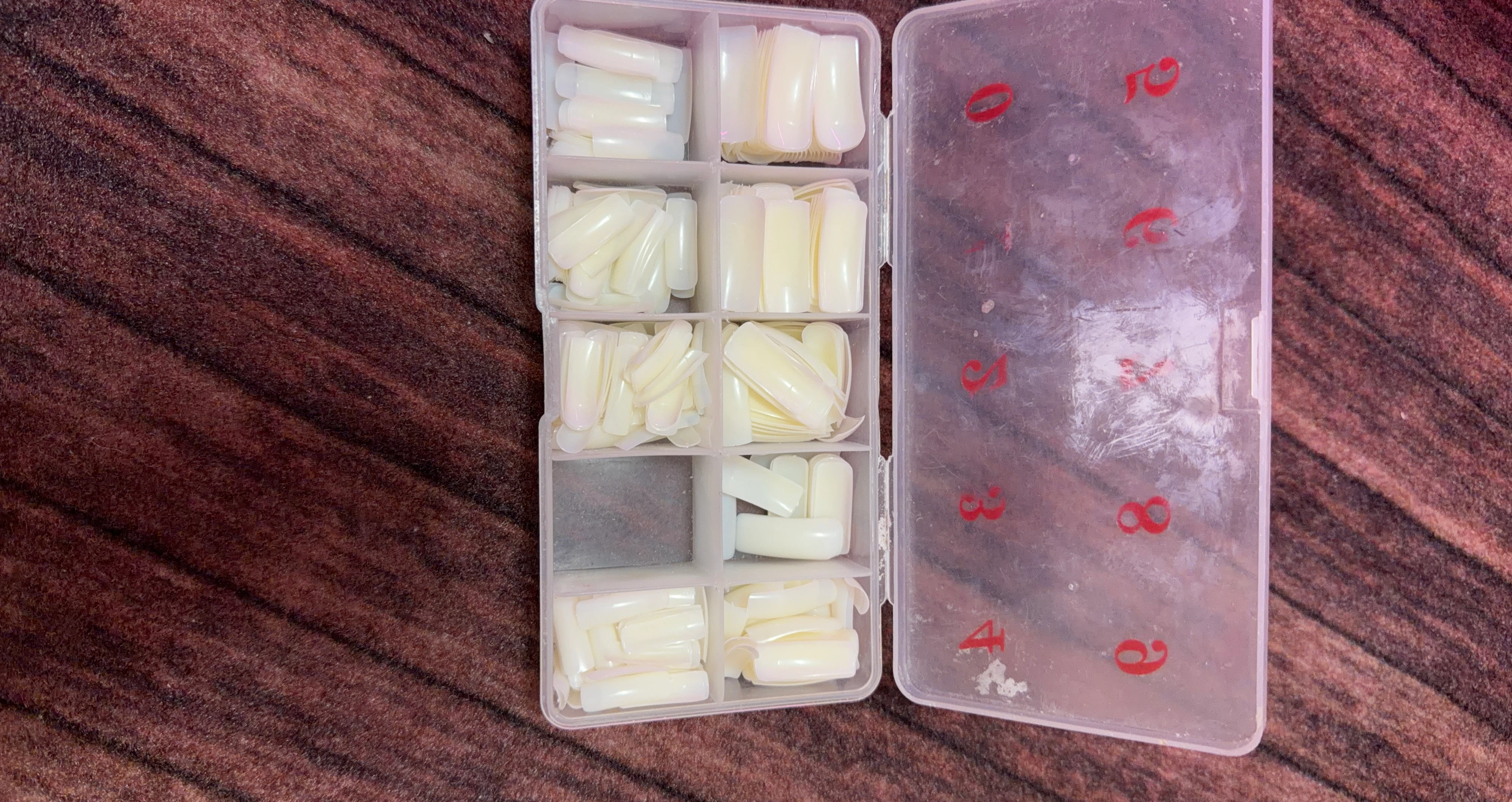 Assorted Nail Tips with Organizer Case