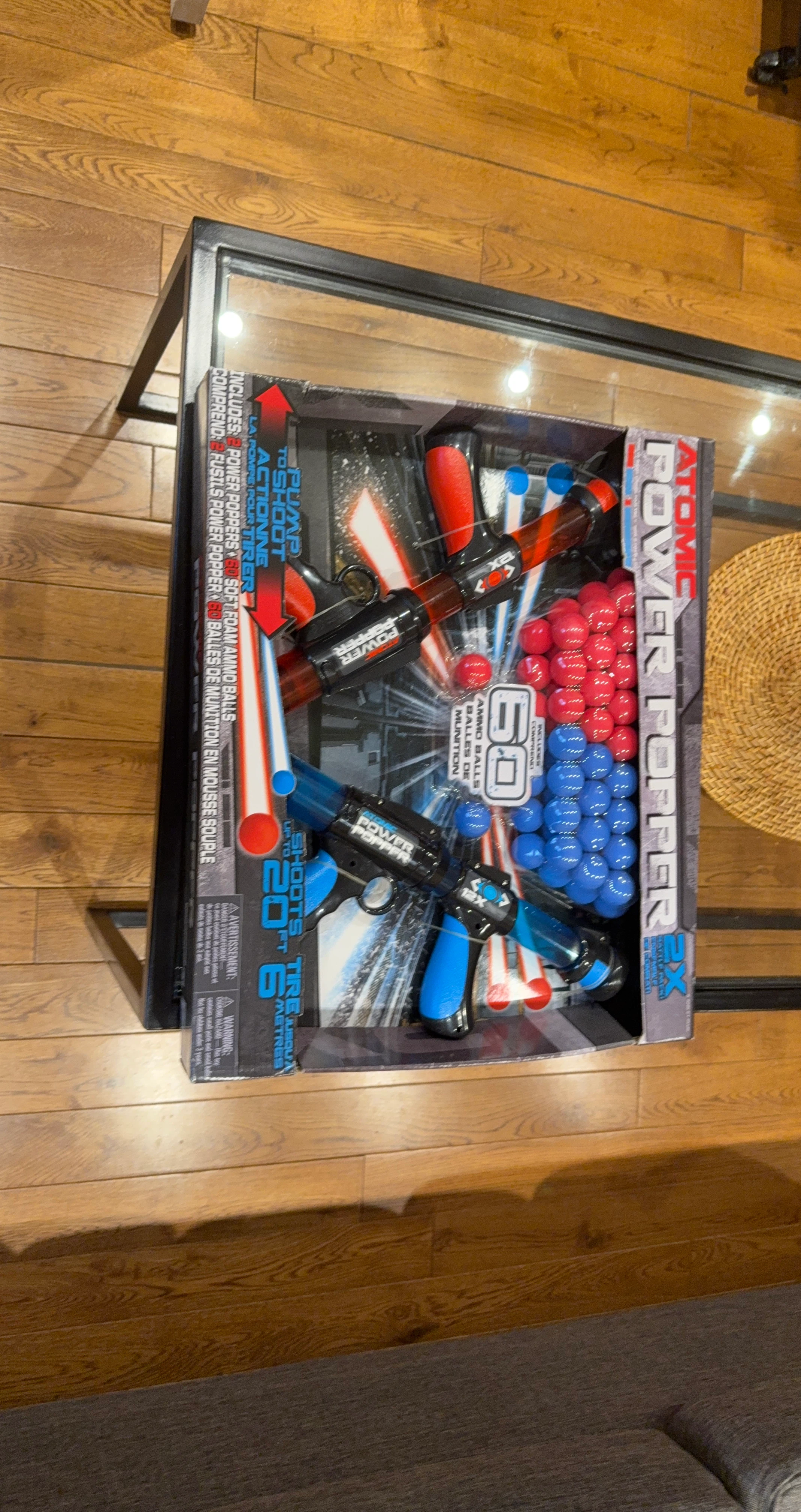 Atomic Power Popper 2X Blaster with 60 Soft Foam Ammo Balls