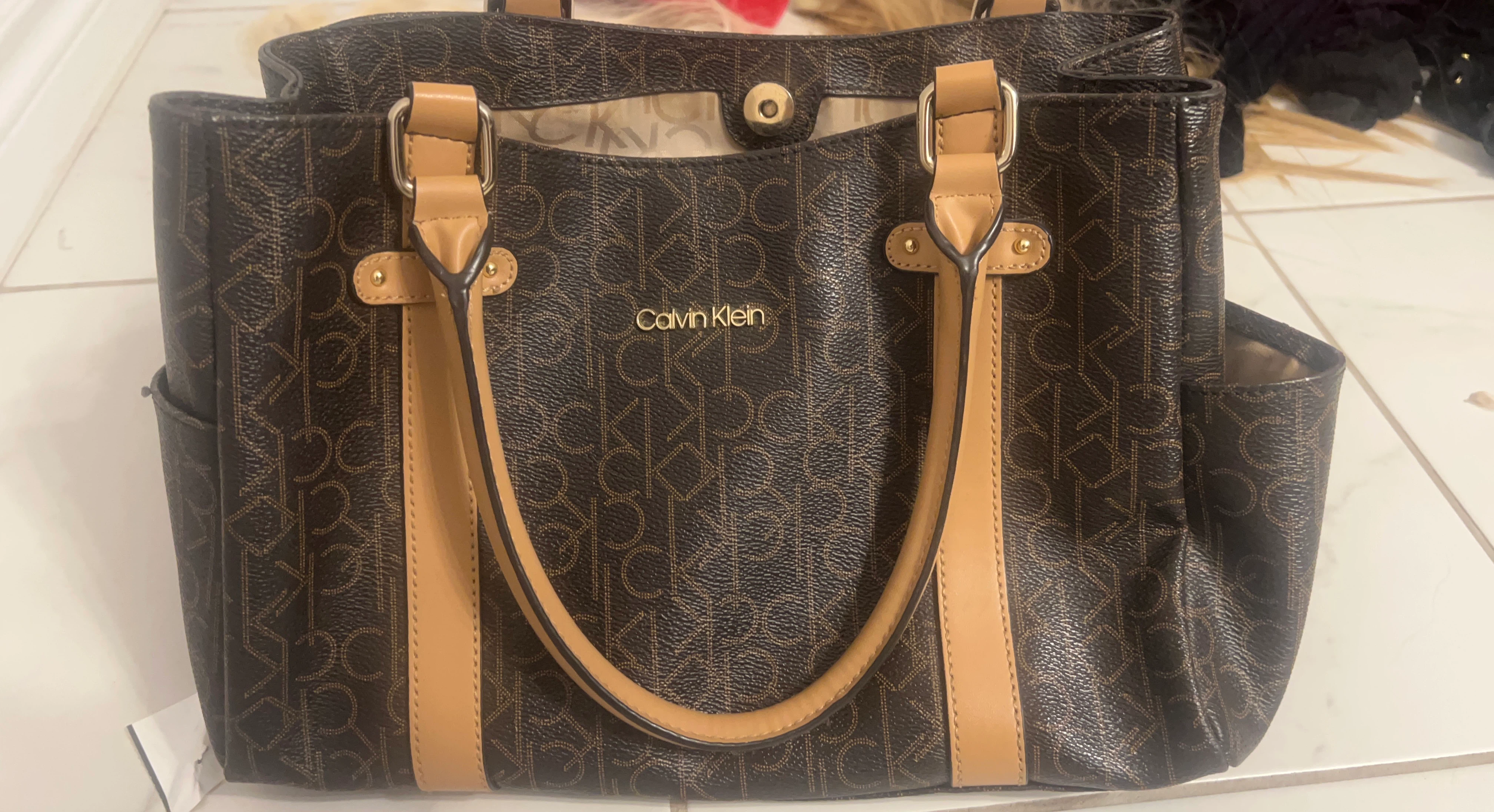 Calvin Klein Monogram Tote Bag