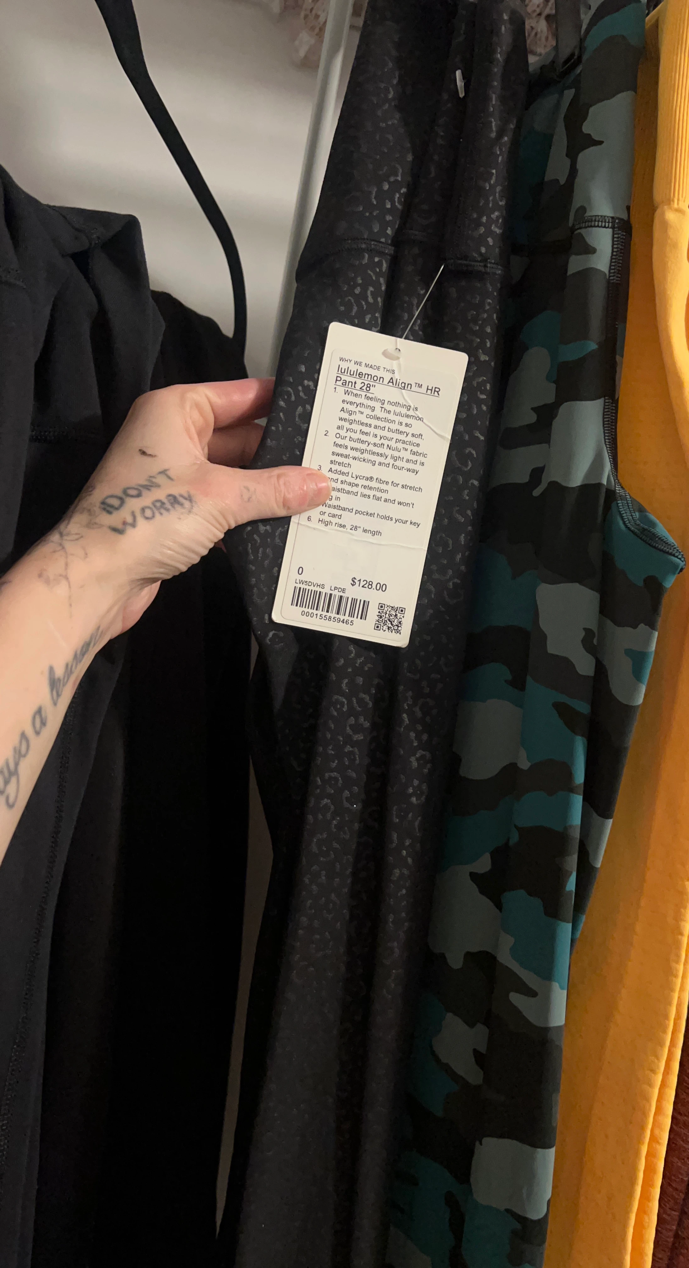 Lululemon Align HR Pant 28" Black Leopard