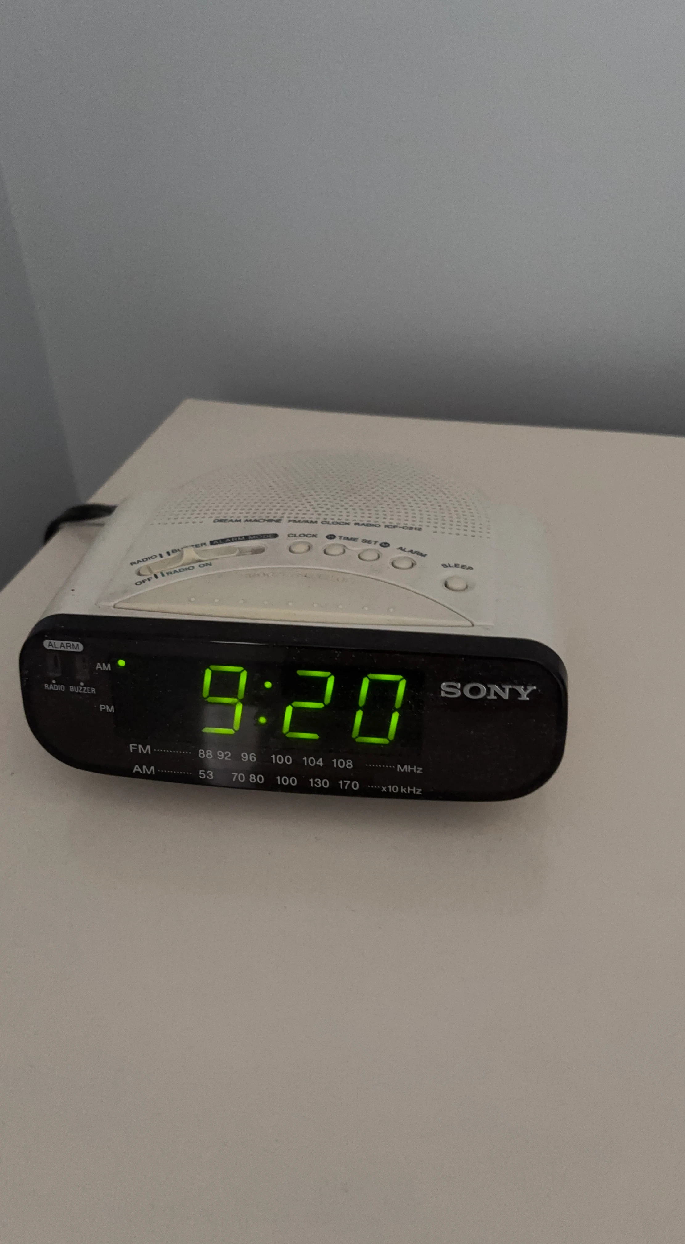 Sony Dream Machine FM/AM Clock Radio