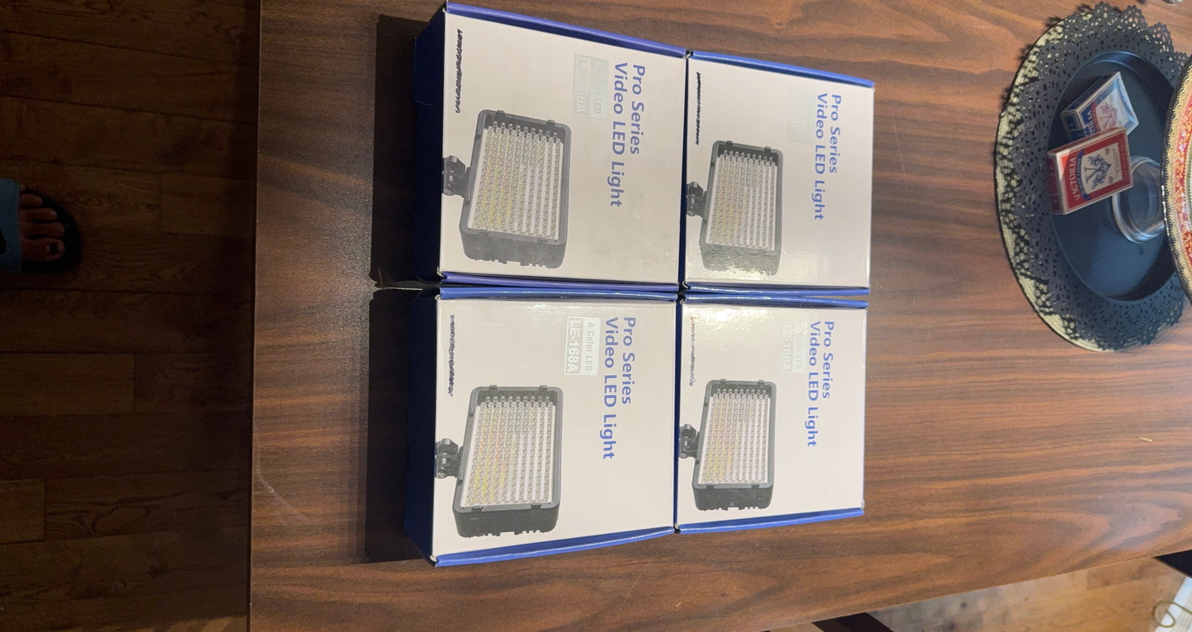 Pro Series Video LED Light LE-168A (4 Pack)