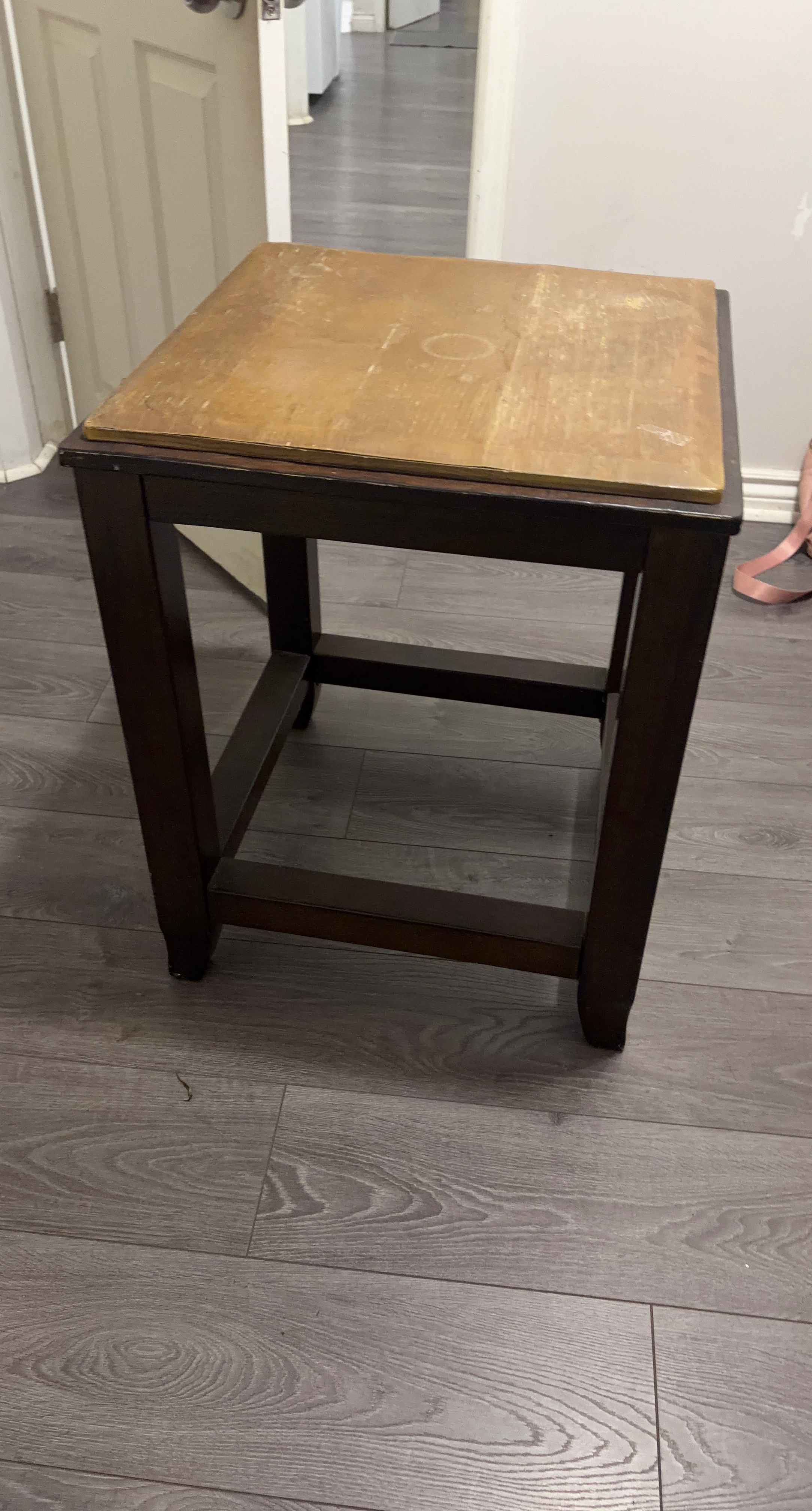 Dark Wood Side Table