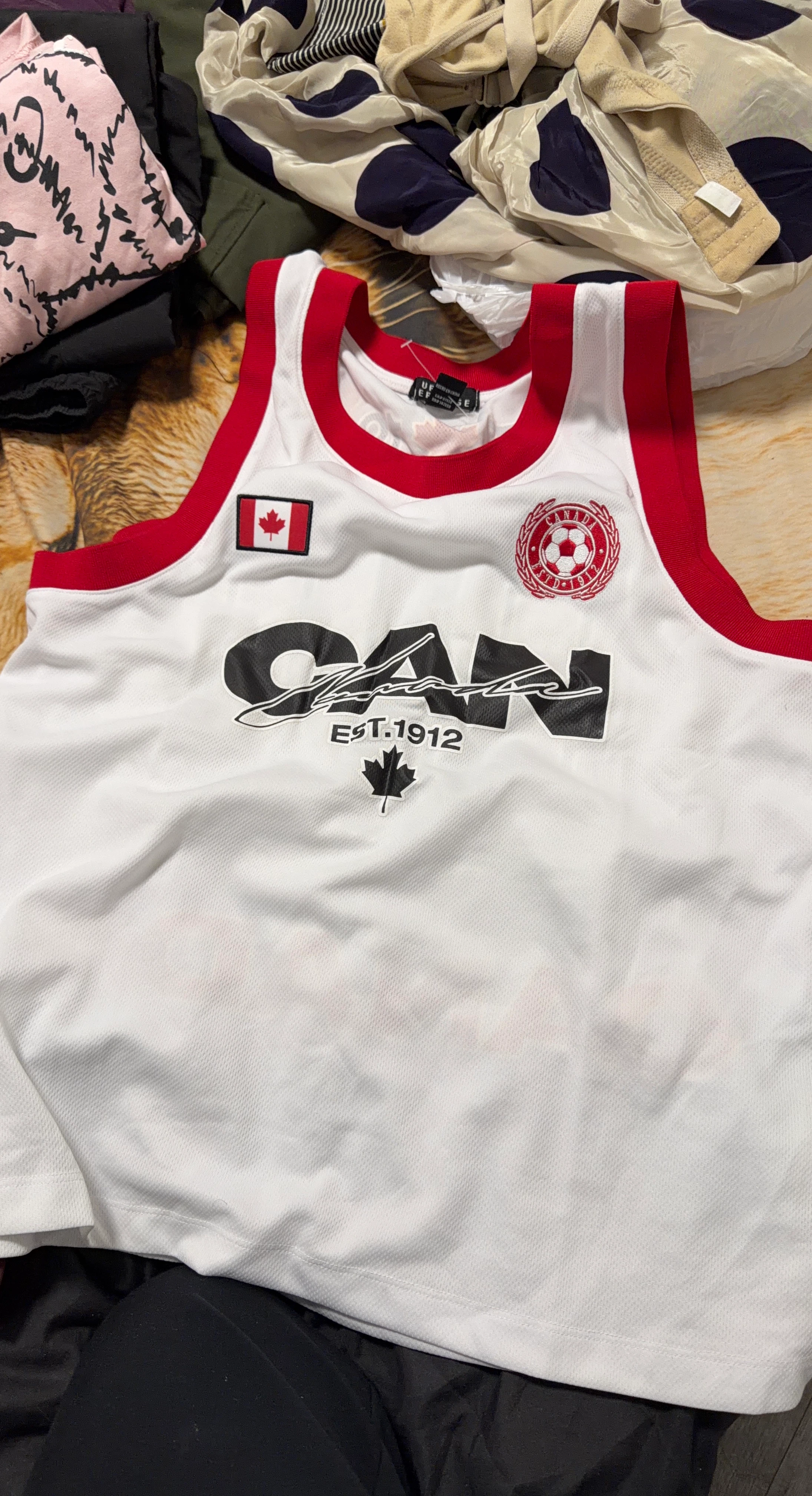 White 'CAN EST. 1912' Jersey