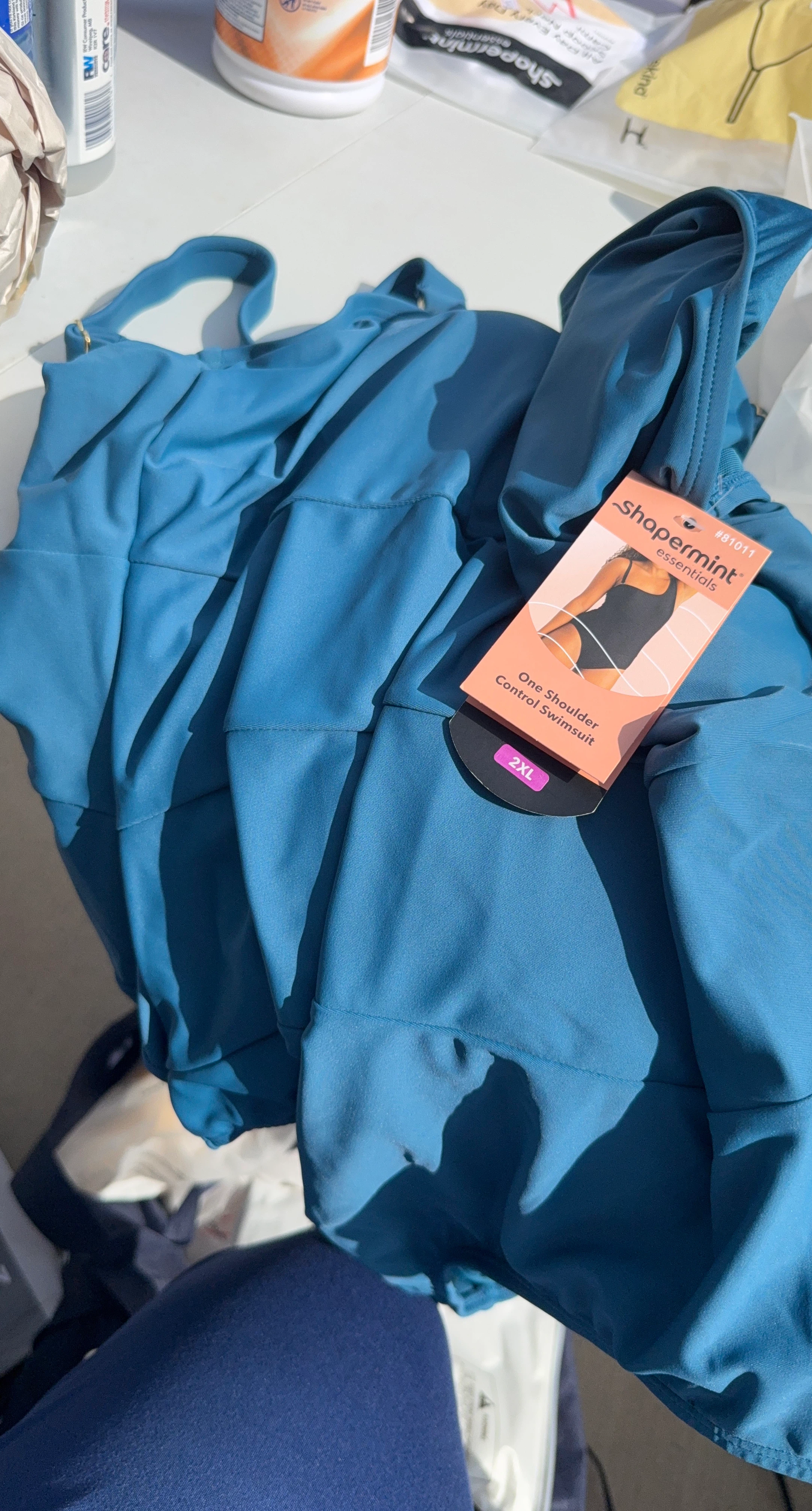 Shapermint Essentials One Shoulder Control Swimsuit 2XL