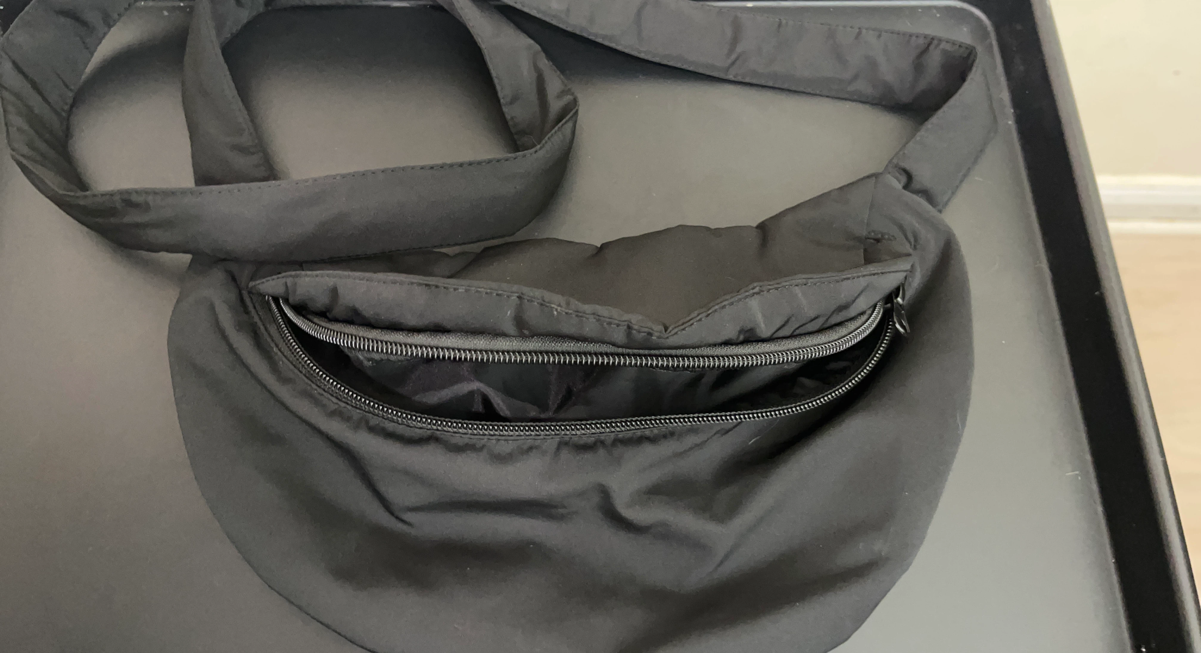Black Nylon Fanny Pack